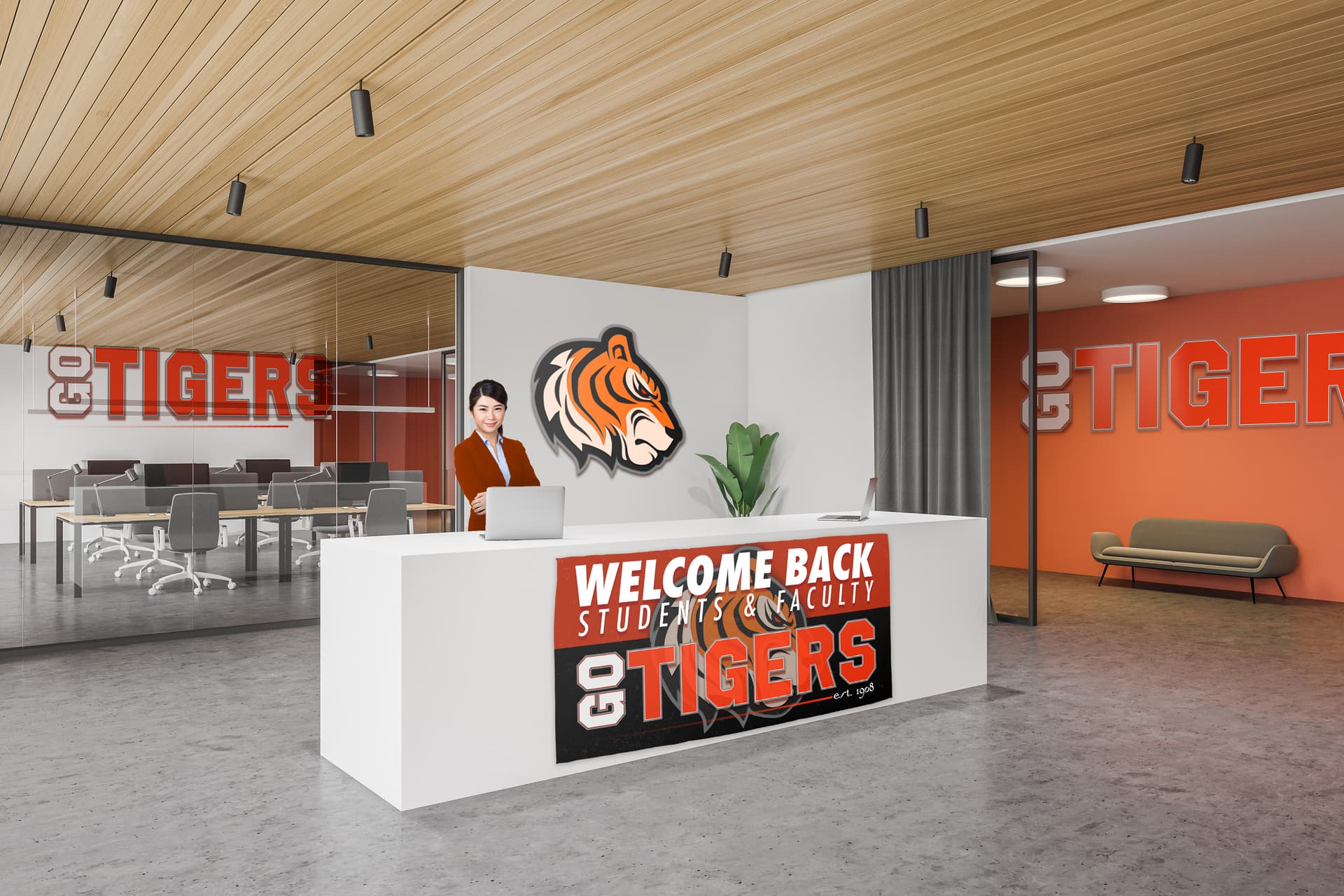 Personalized banners suitable for indoor or outdoor use