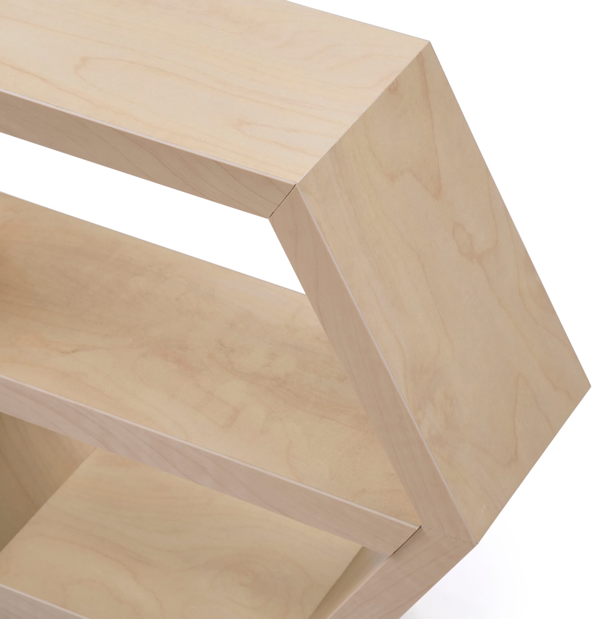 Floating Honeycomb Shelves with Smooth Edges