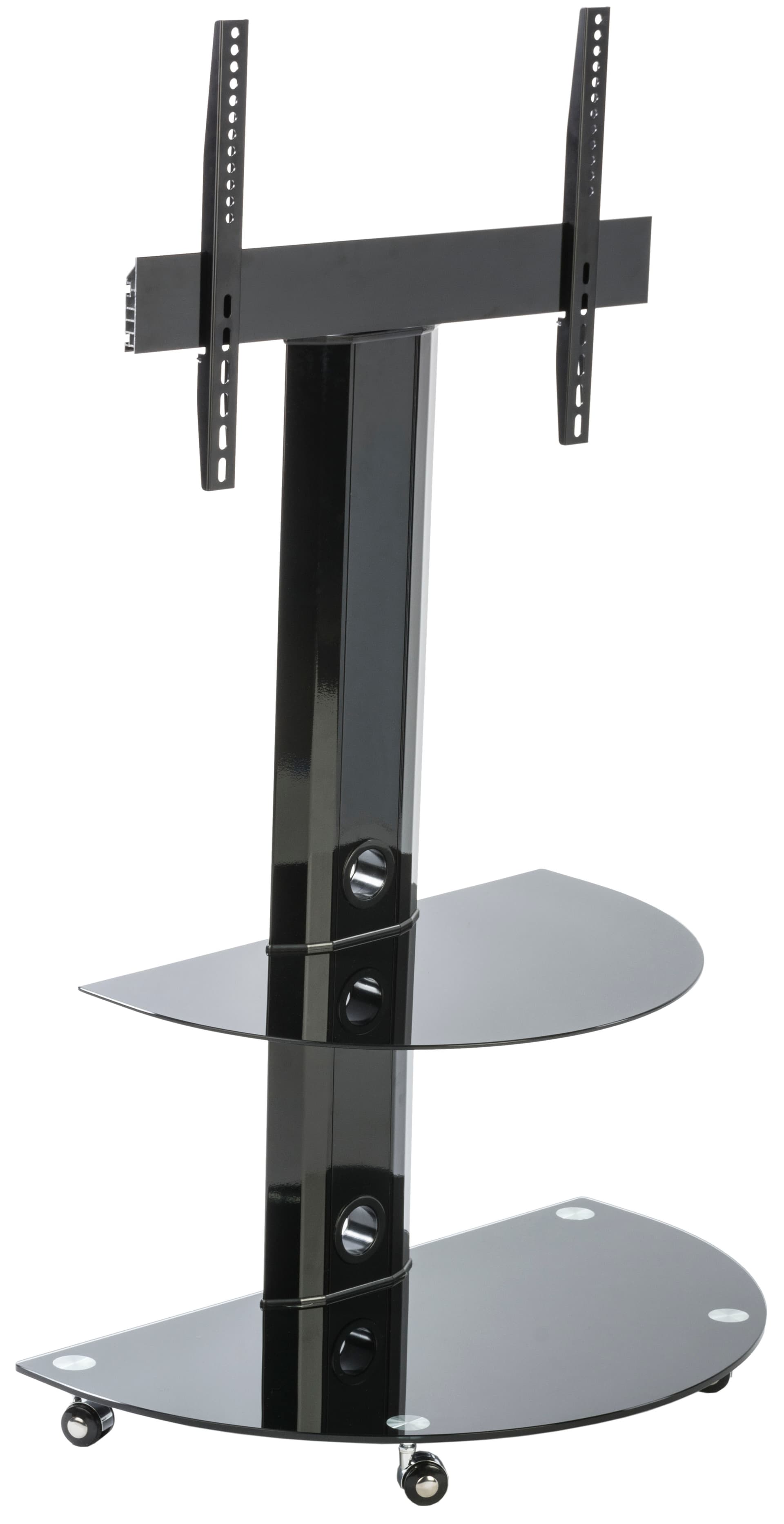 Glass and Metal TV Stand, Fits 32" - 55" Screens
