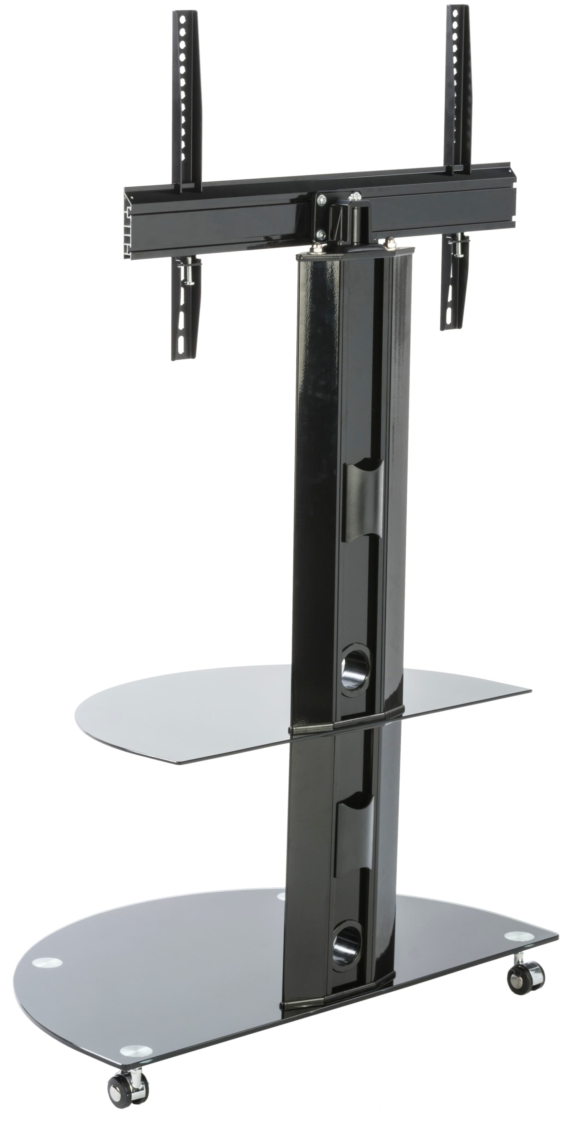 Glass and Metal TV Stand, VESA Compatible