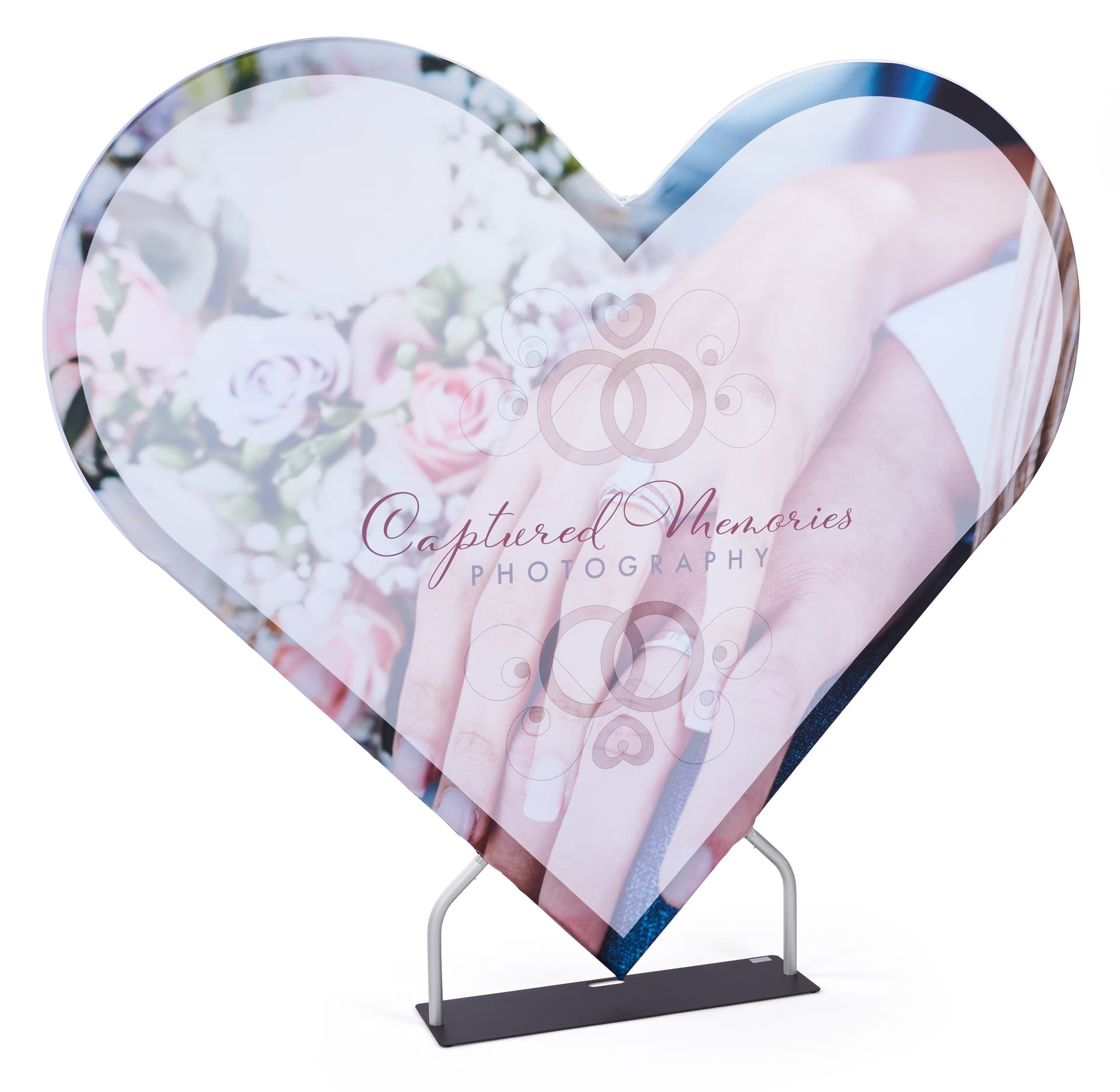 Replacement graphic for HS7BWALLSS_Heart backdrop with personalized signage 