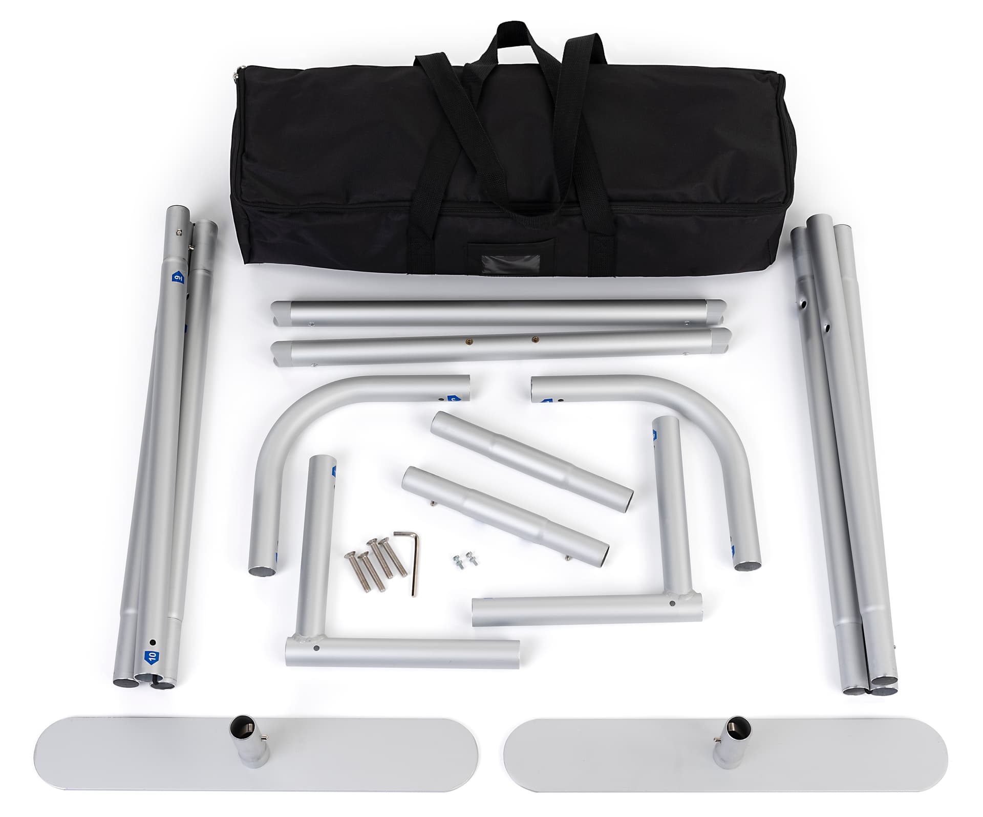 24 inch x 78.75 inch banner stand sanitizer dispenser frame with carry case 