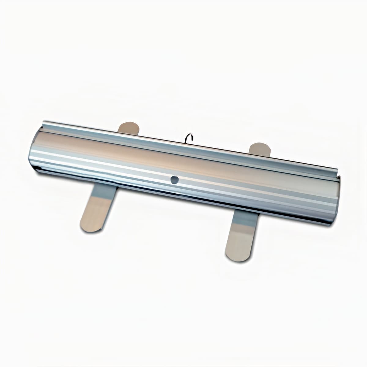 Budget narrow base retractable banner stand measures 80 inches tall
