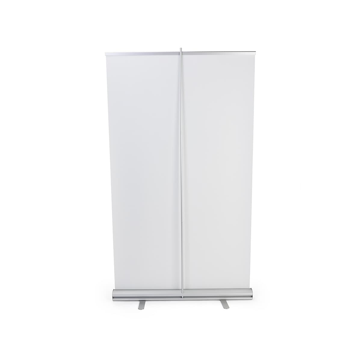 Budget narrow base retractable banner stand with full color printing