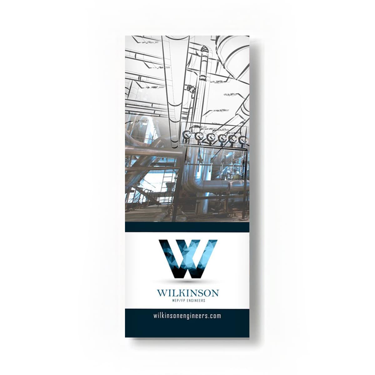Budget banner stand - poster only with full color graphics