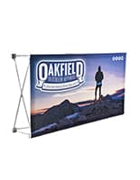 Quick fabric pop up banner with aluminum frame