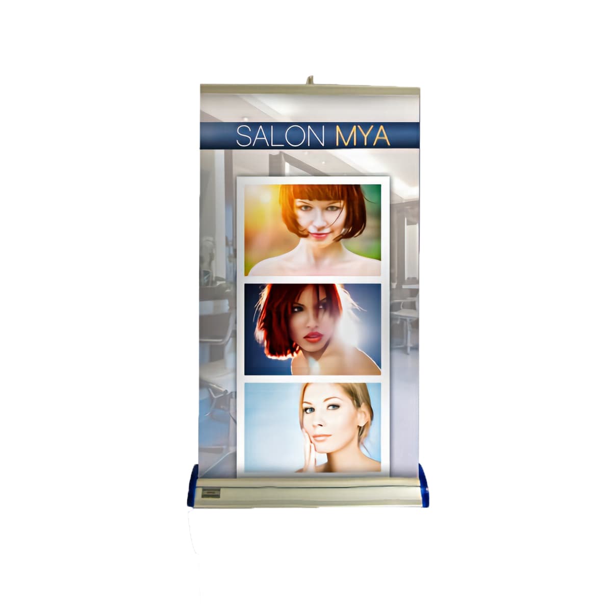 Premium tabletop banner with custom graphics
