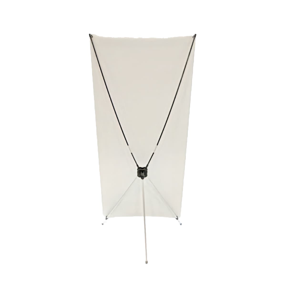 X-frame banner stand - hardware only with aluminum base