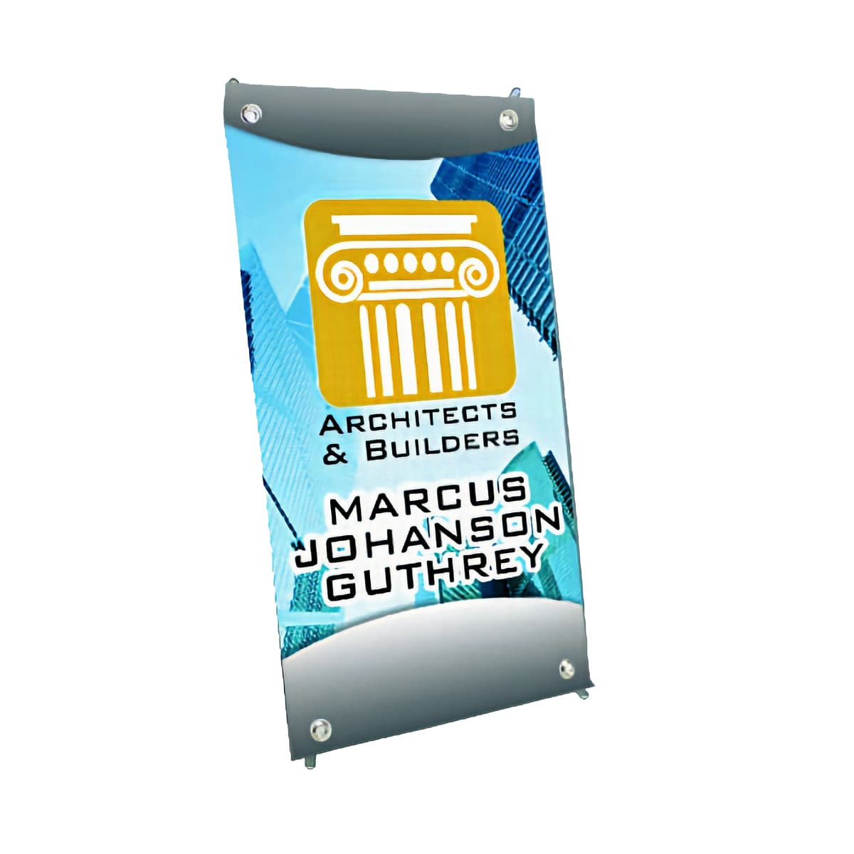 X-frame banner stand - table top poster only with custom graphics