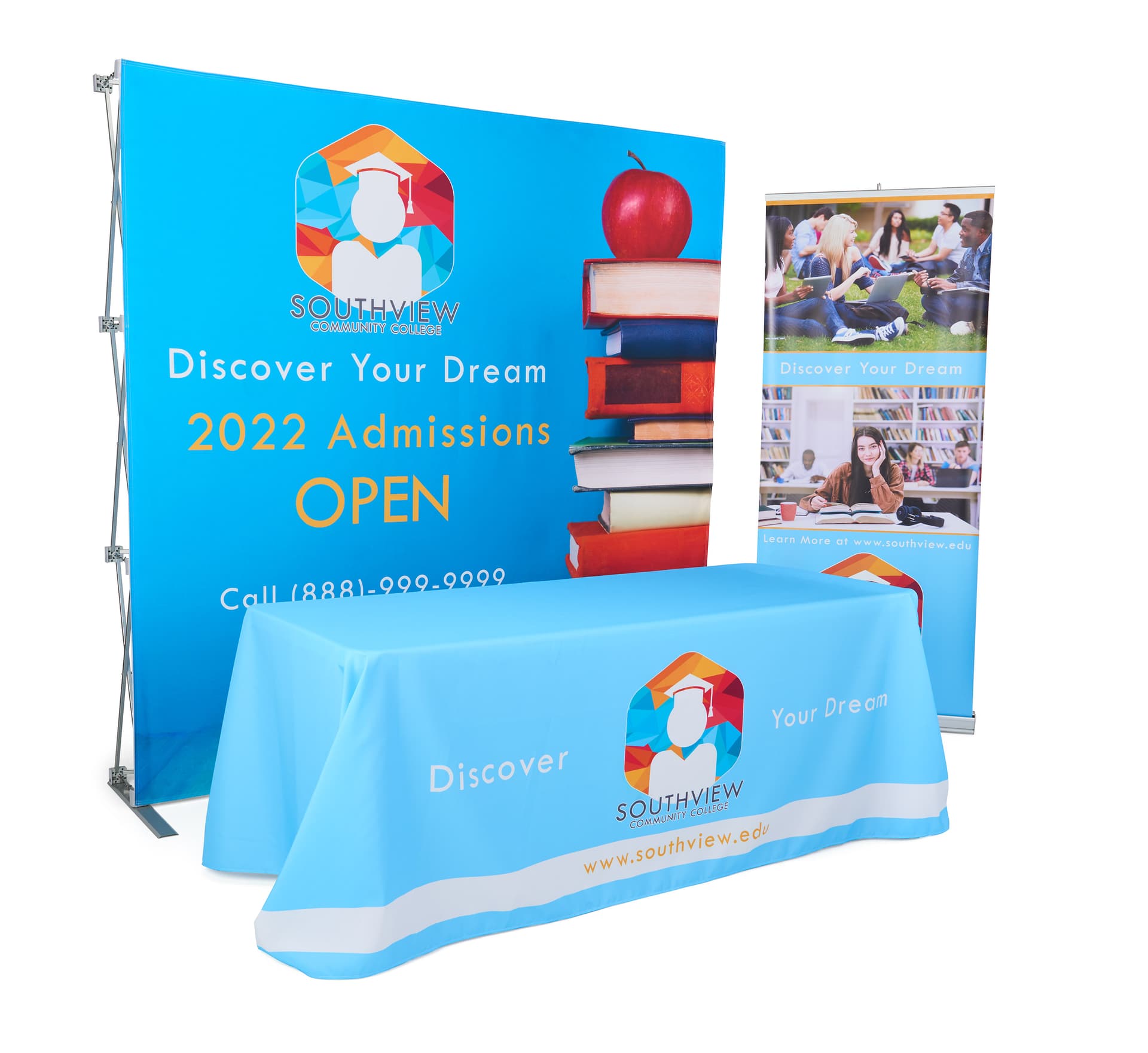 Basic trade show package with custom printing 