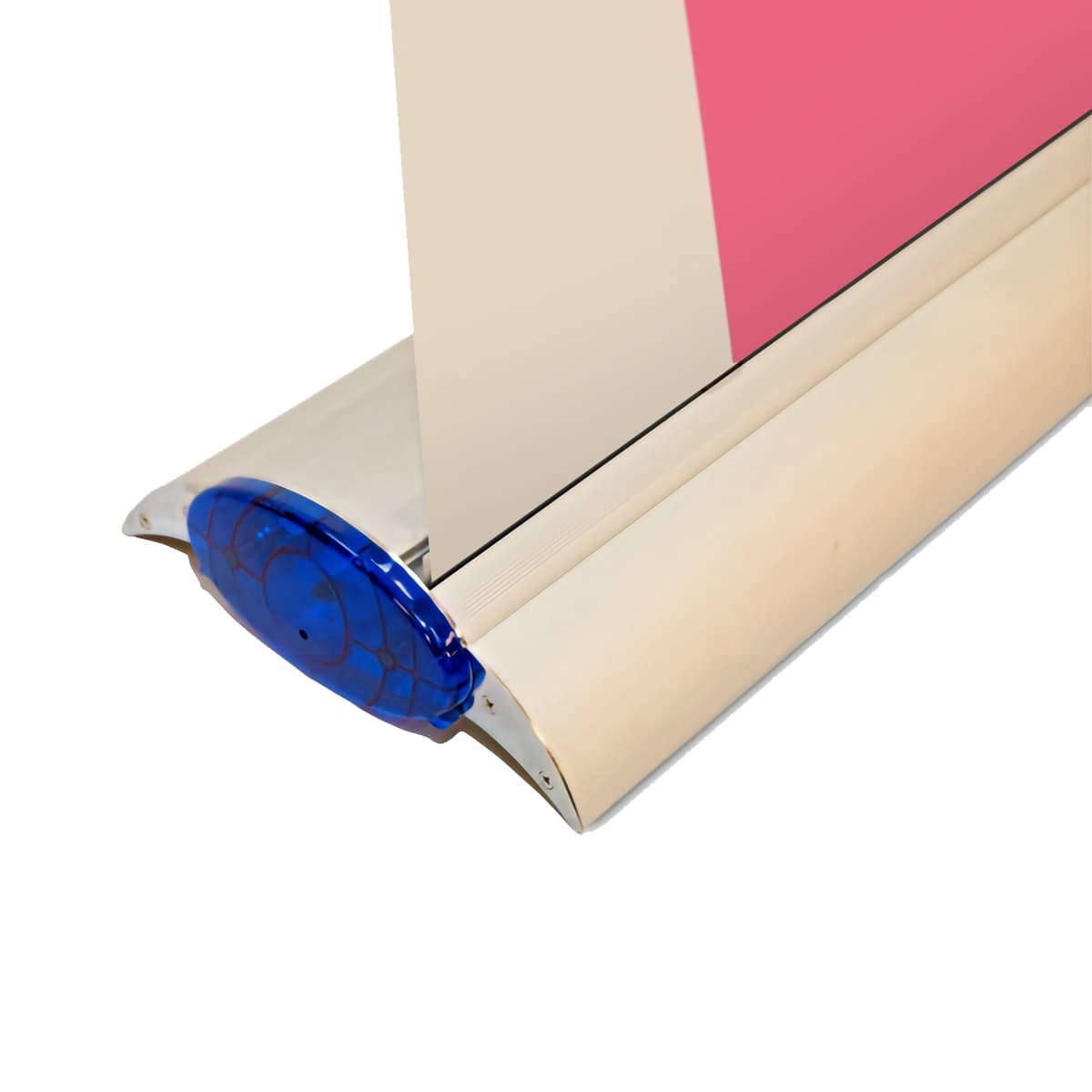 Silver wing retractable banner stand with collapsible design 
