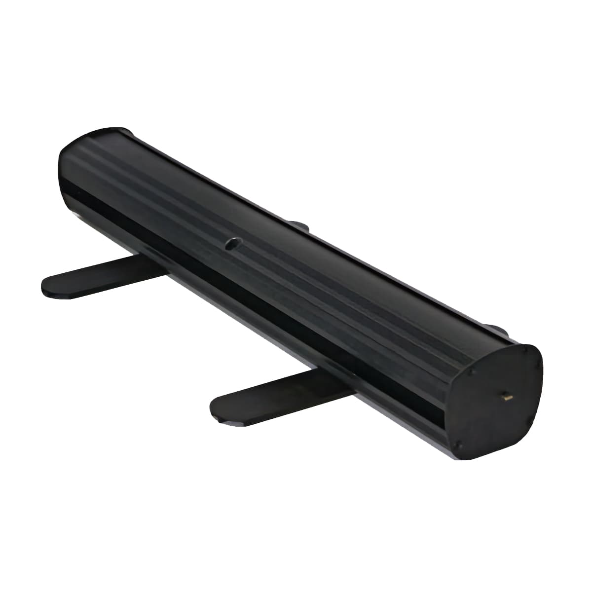 Hardware only narrow base banner stand with carry bag