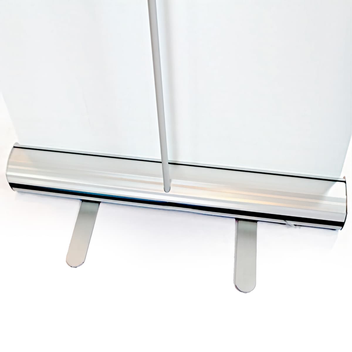 Budget tabletop banner stand with feet for stability 