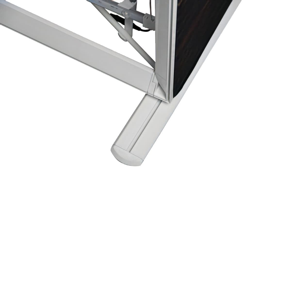 Lux SEG backlit pop up display - hardware only with aluminum feet