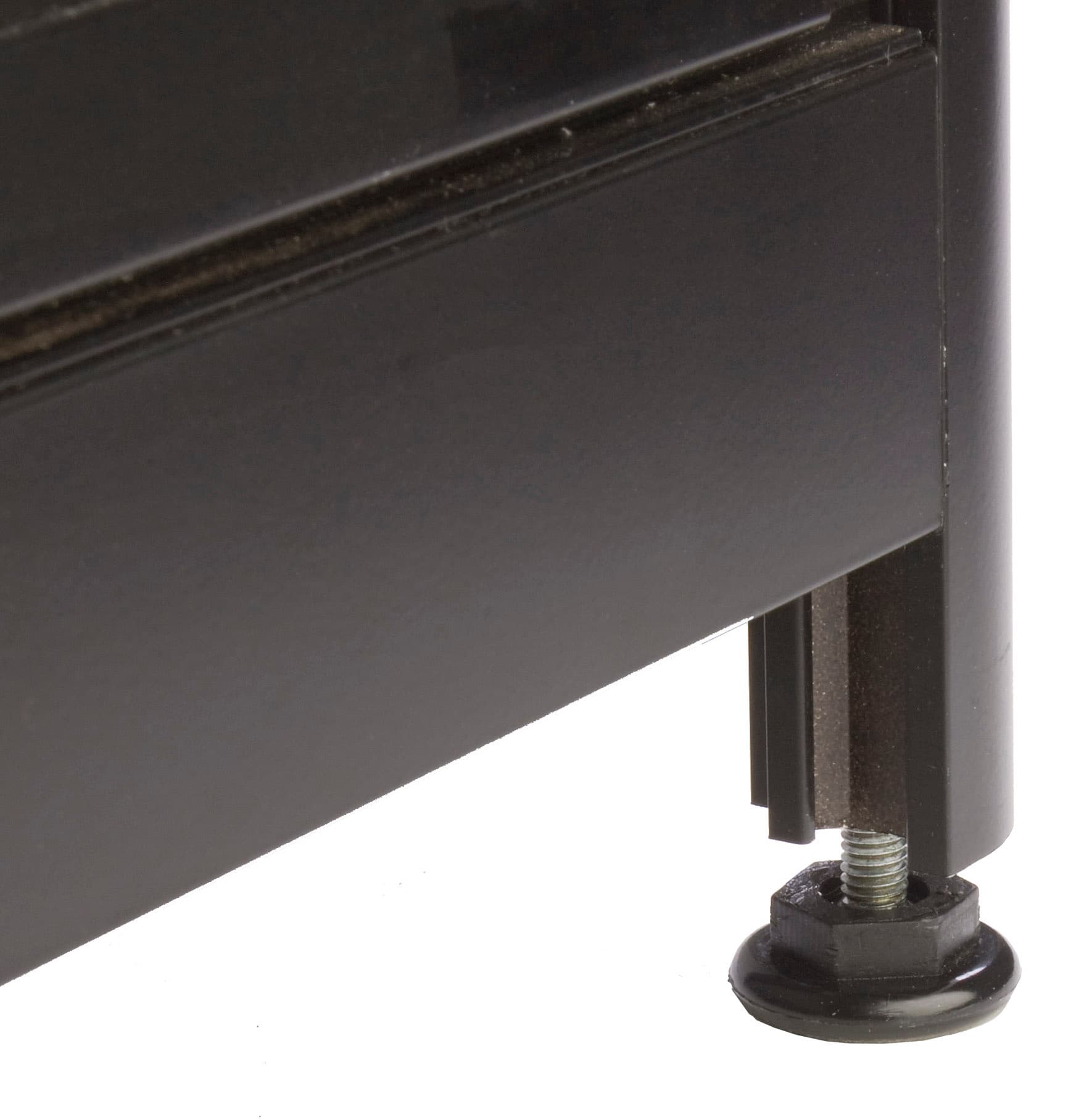 LED Glass Counter Corner, 22" Shelf Depth