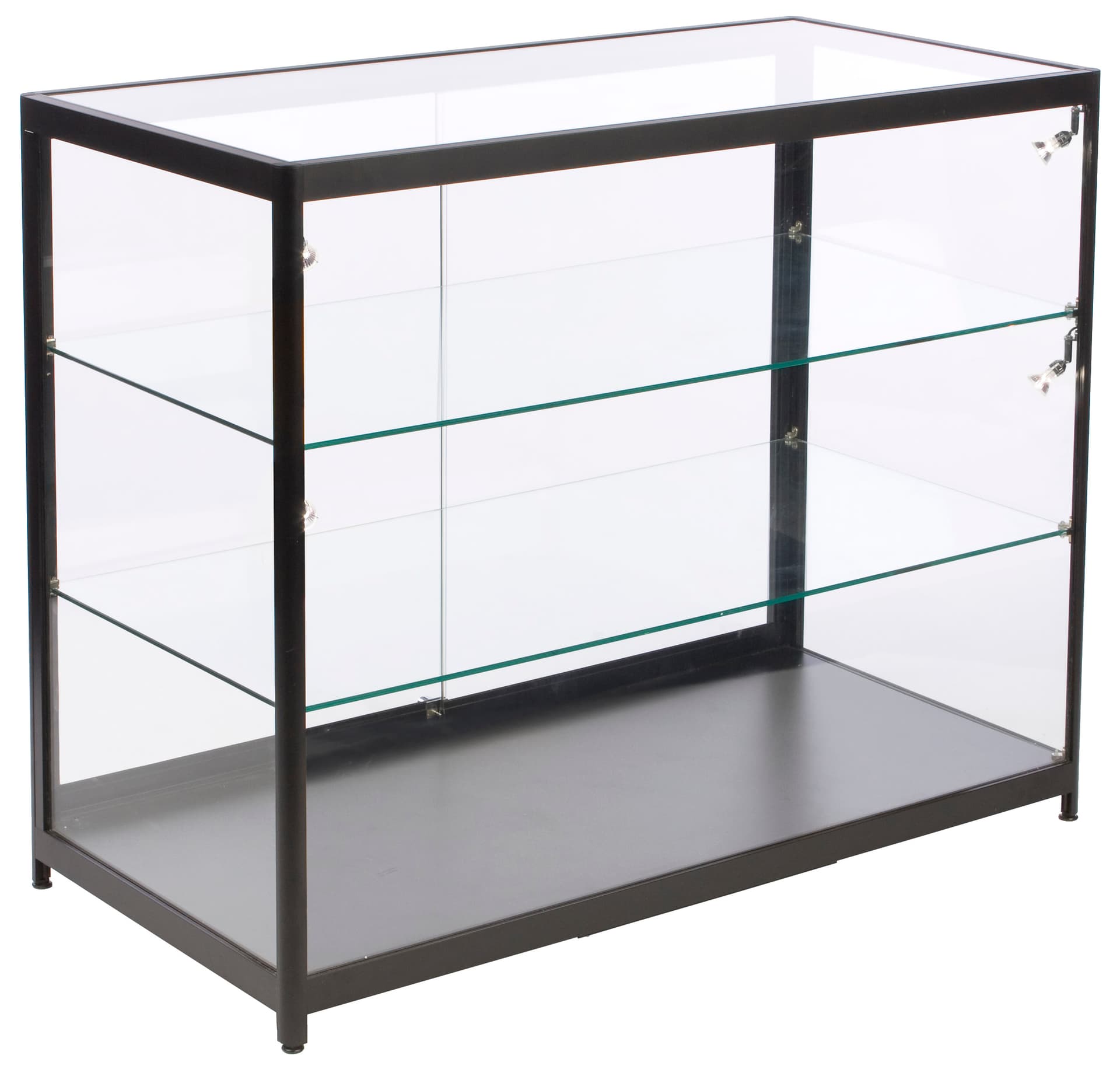 Aluminum Display Case Counter, 46.5" Shelf Width
