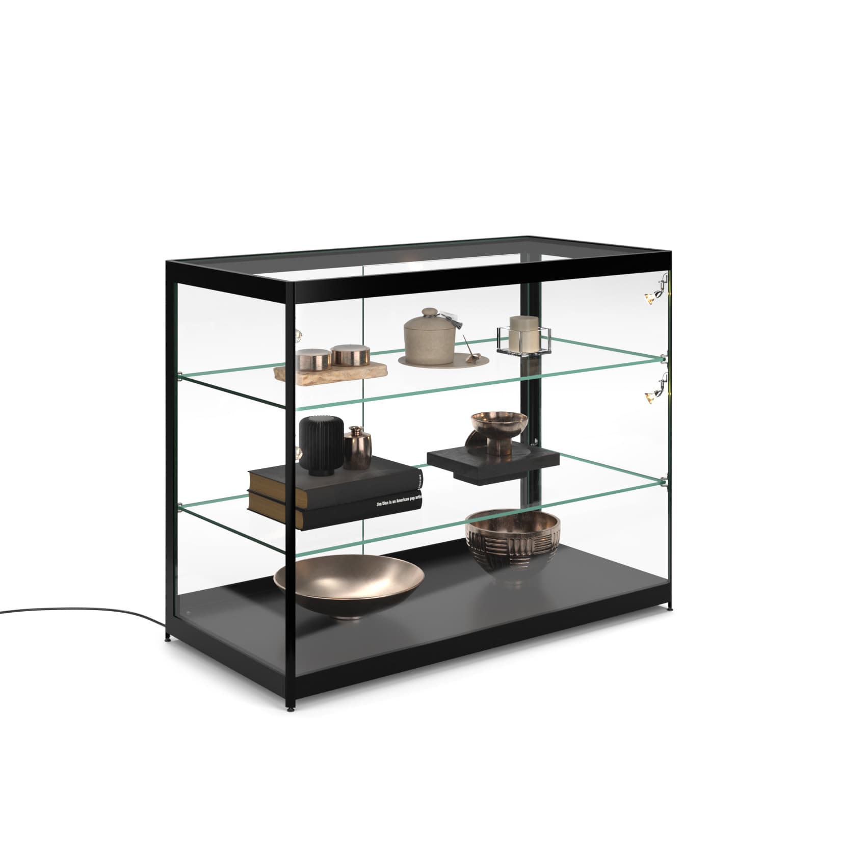 Aluminum Display Case Counter, See Through