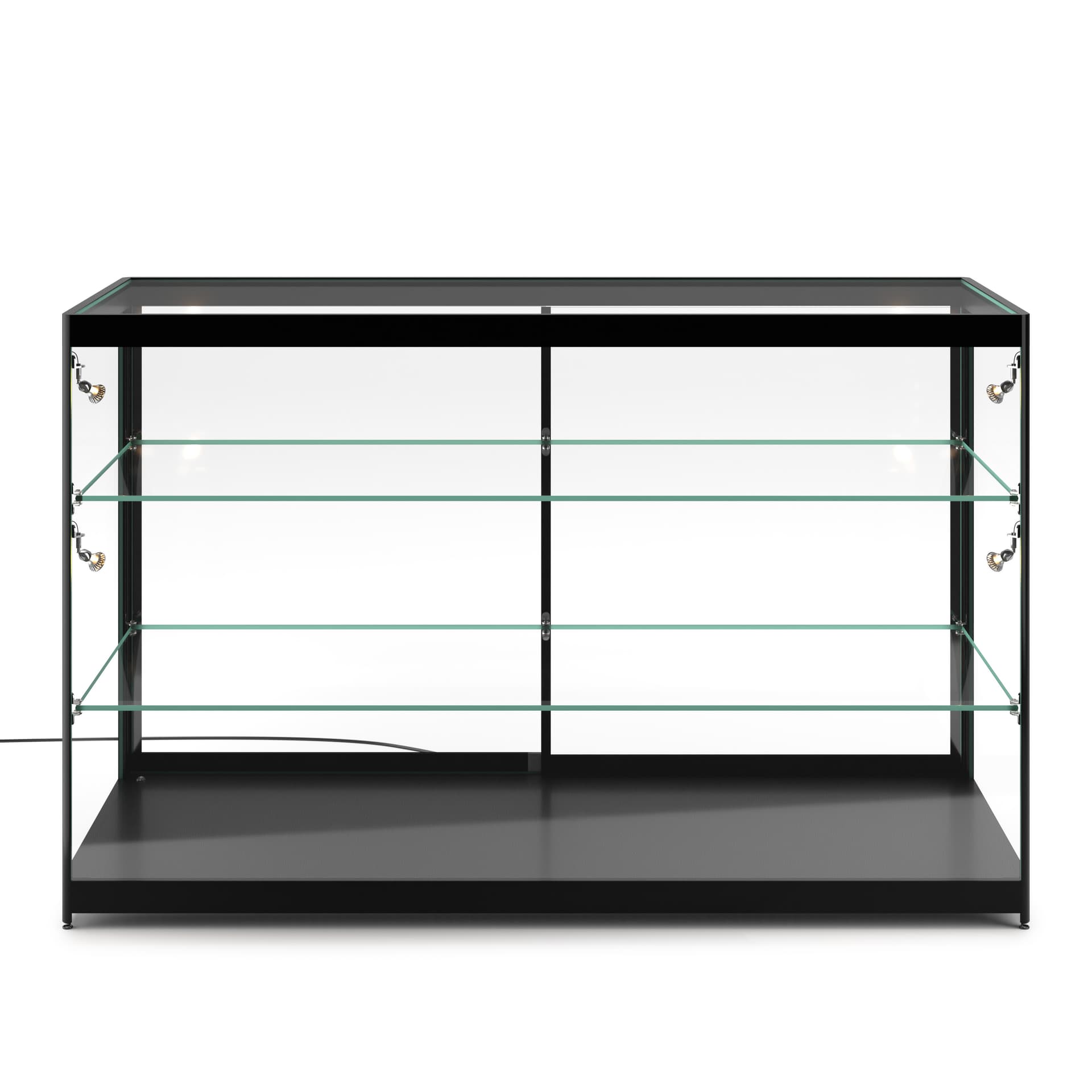 Showcase Counter with LED Spotlights Ships Fully Assembled