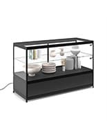 Lighted Glass Display Counter, 60" Overall Width