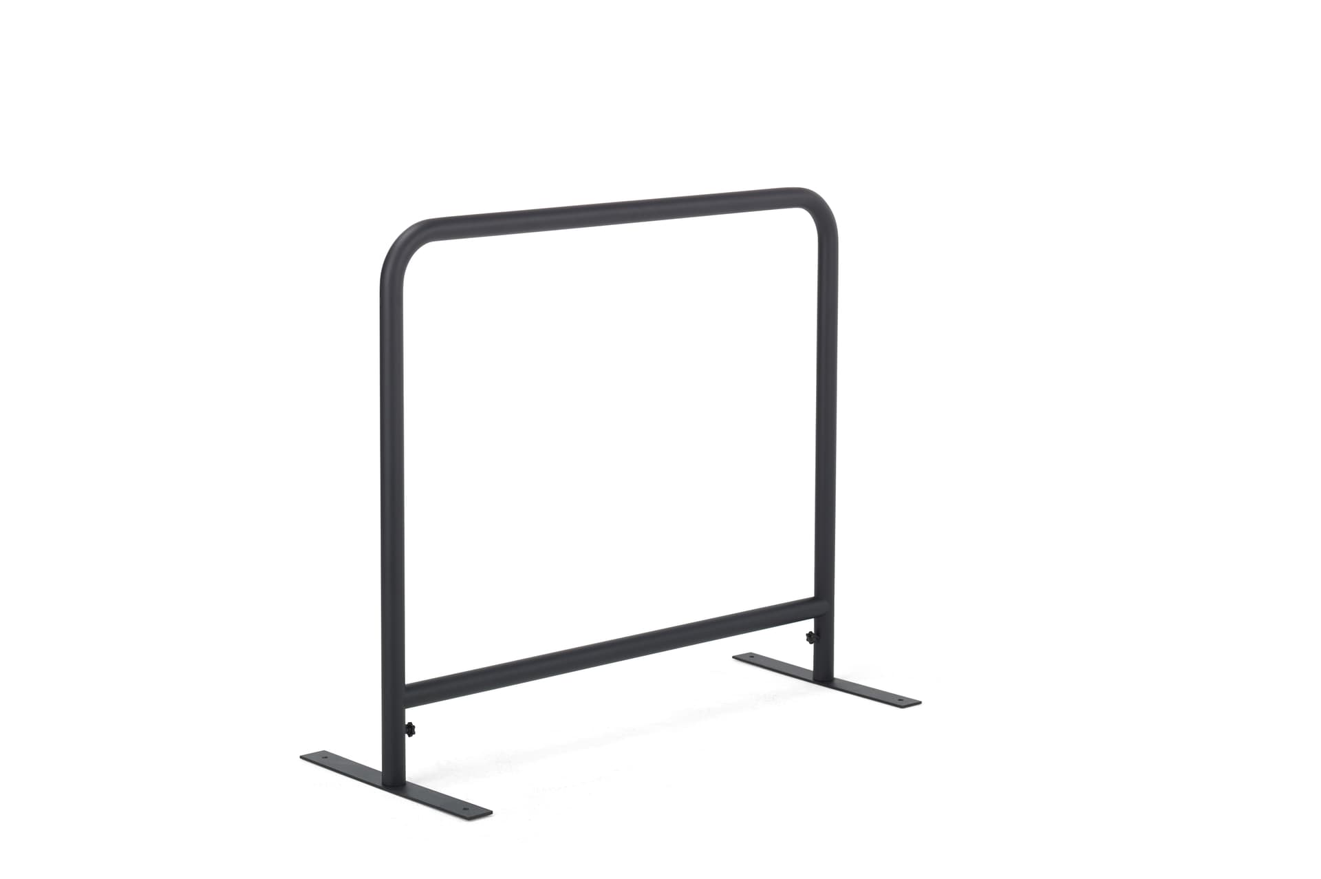 Custom cafe barriers with powder coated frame