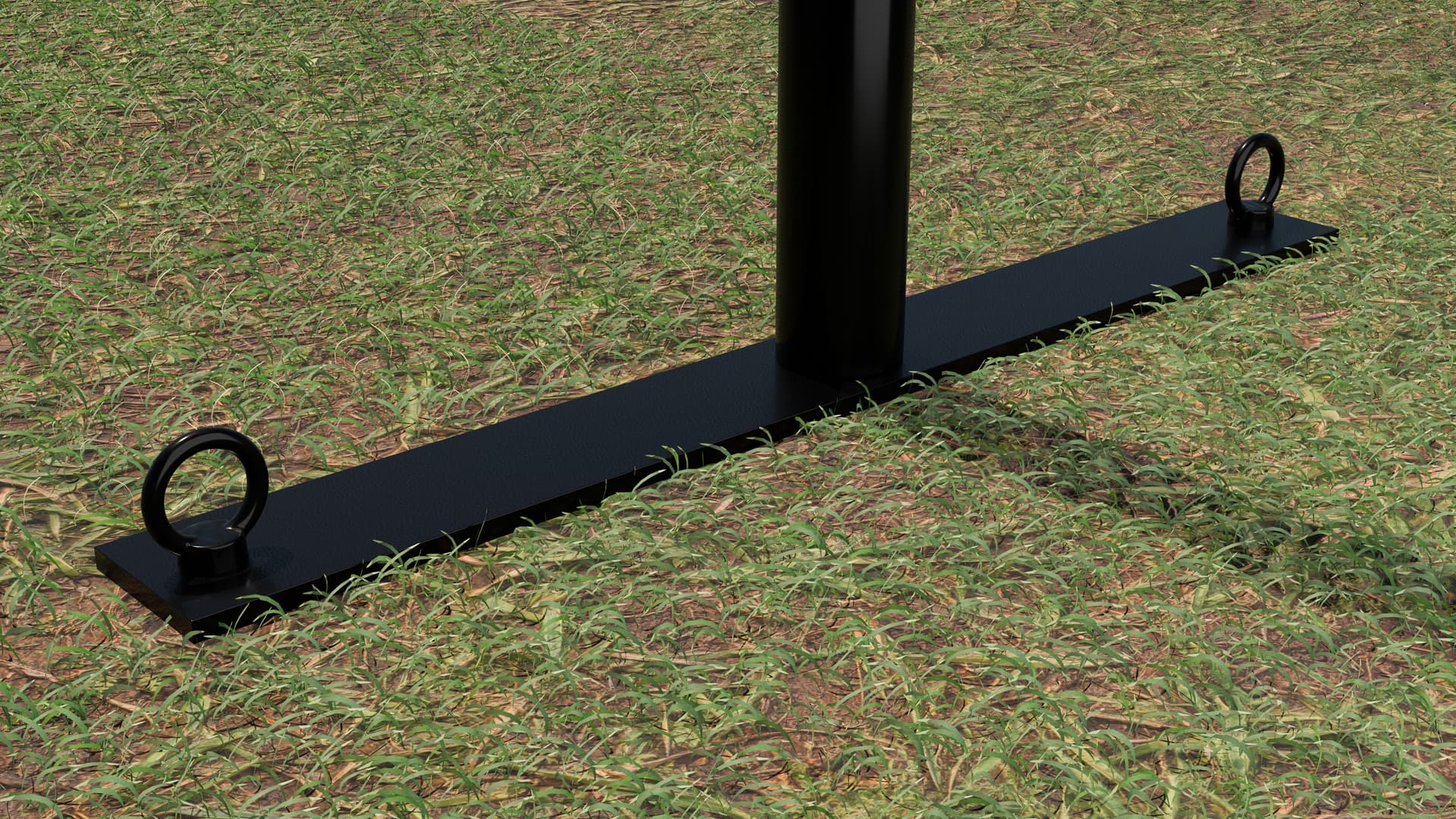 Custom cafe barriers base with lawn spikes for stability