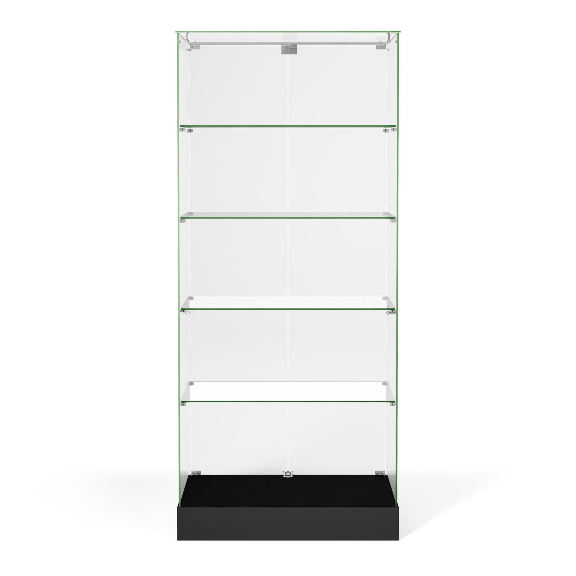 Tower display with four shelves