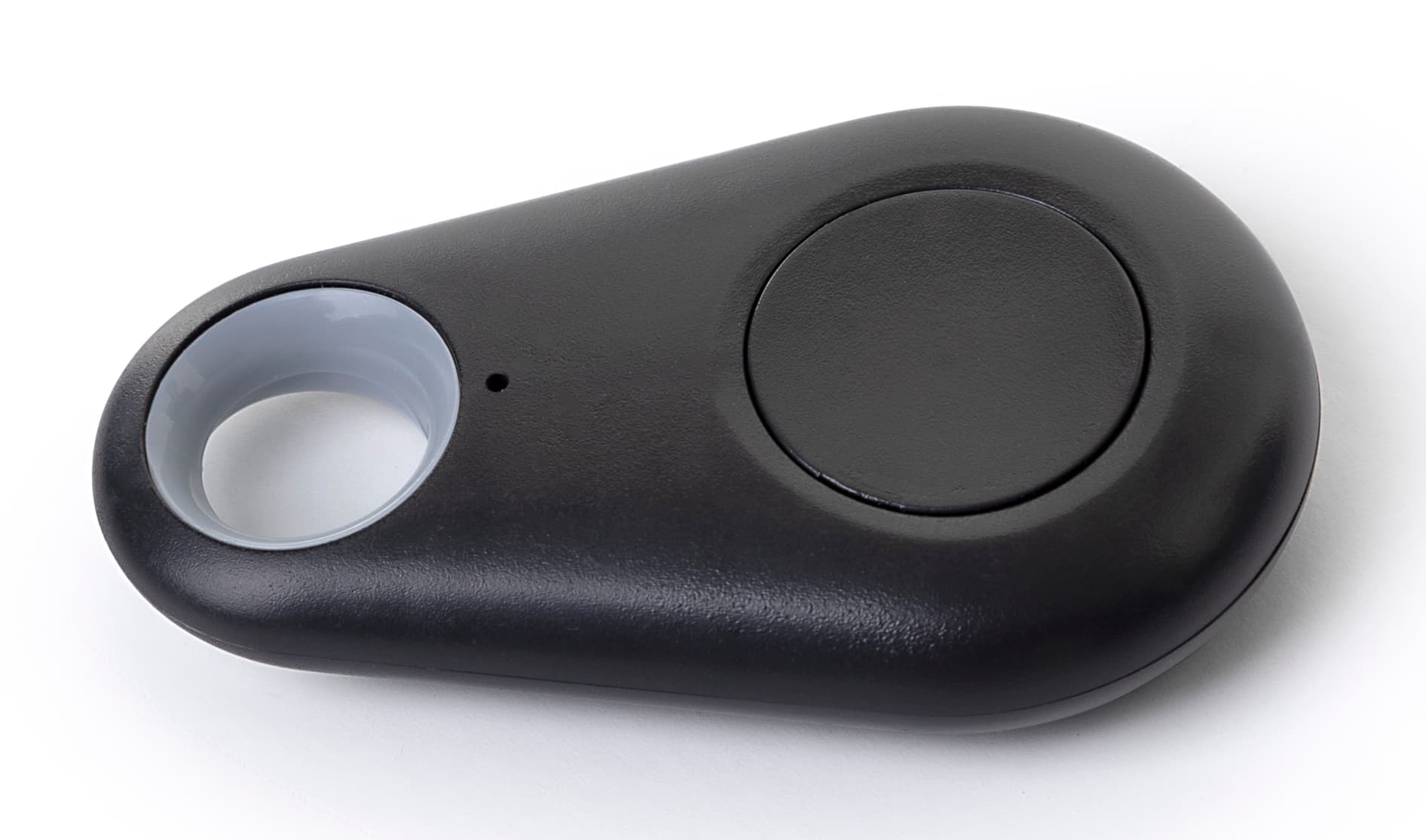 2 inch x 1 inch bluetooth selfie camera remote with black matte finish 