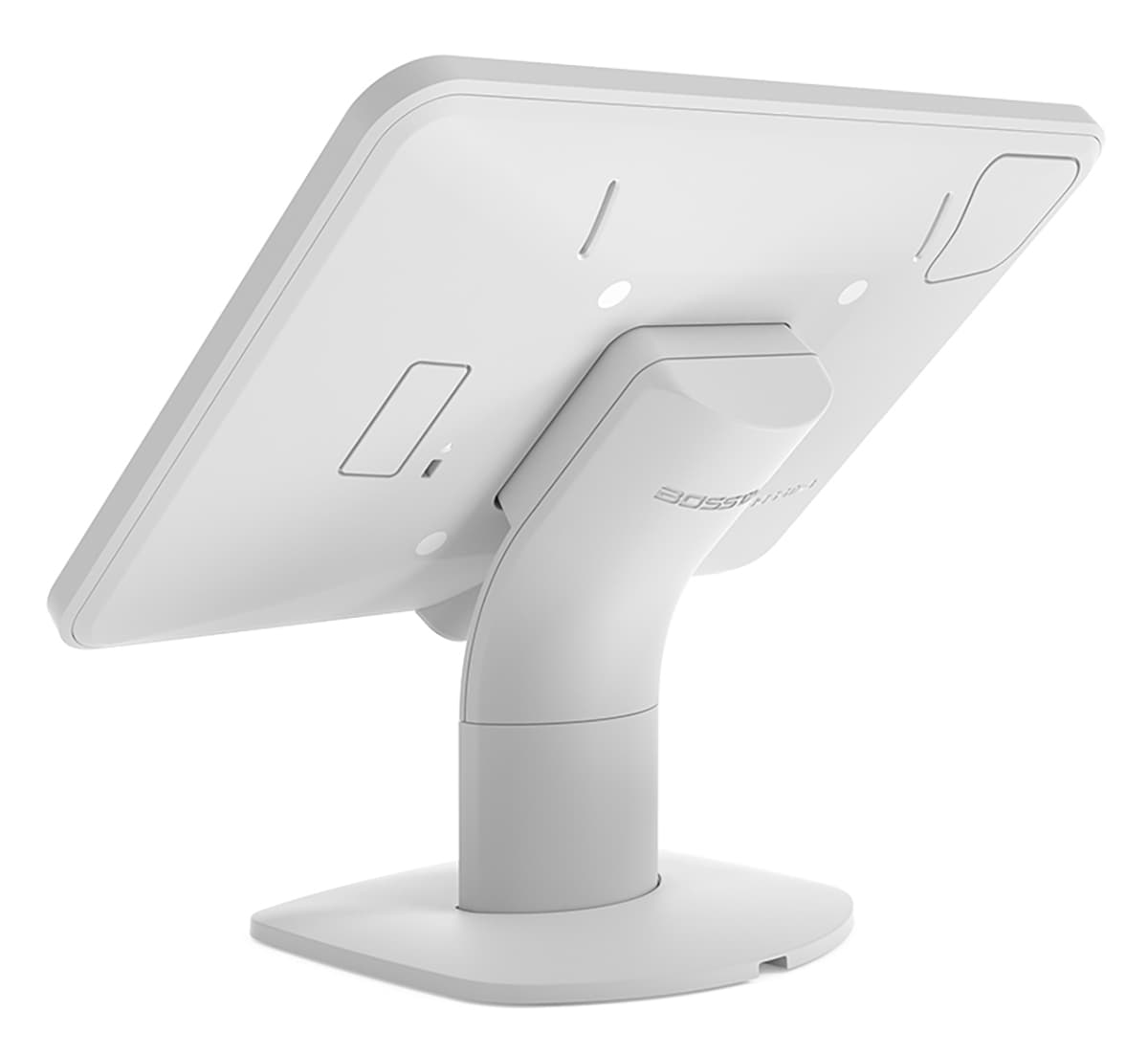 Desktop iPad holder with 40 degree tilt for optimal user experience