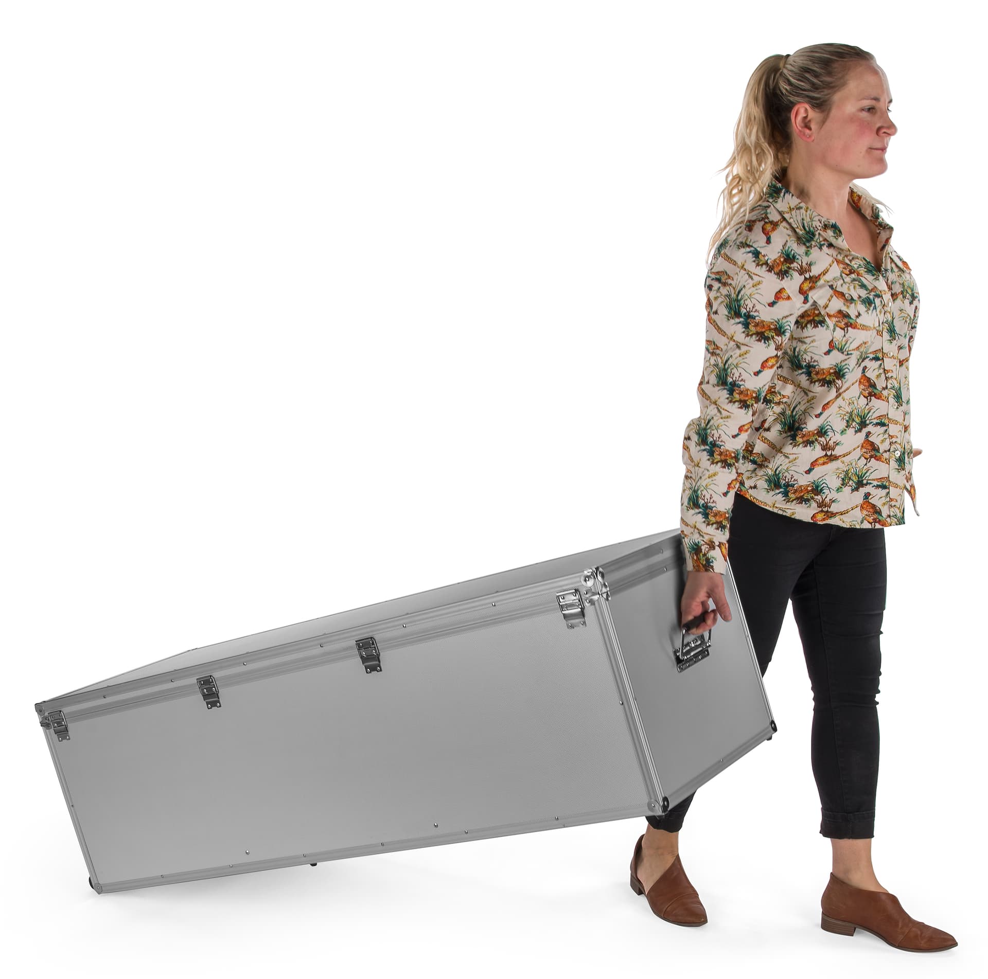 iPad kiosk travel case for convenient tablet stand transport