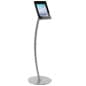 Curved iPad Floor Stand w/ Enclosure, Rotating & Tilting Bracket