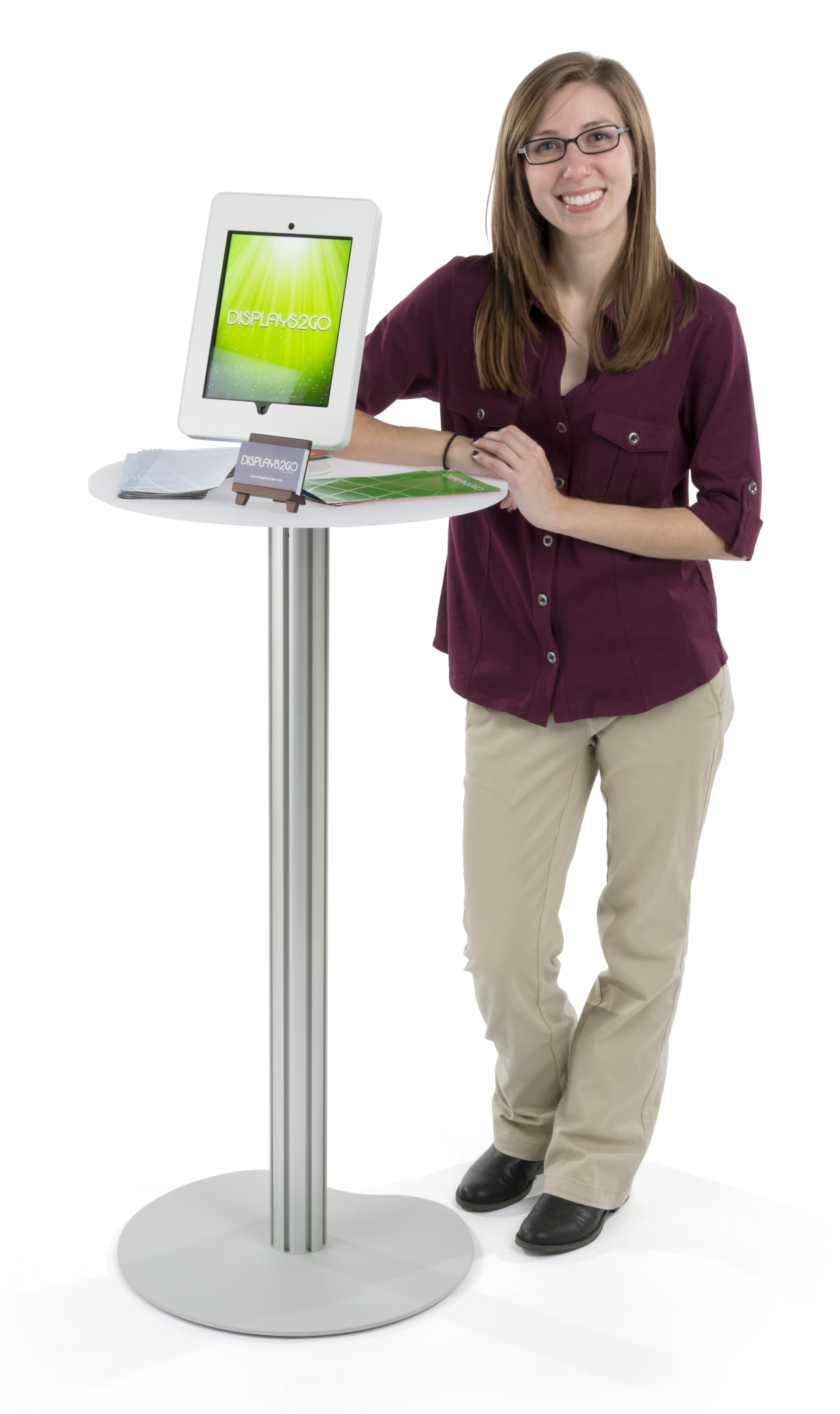 Attention Grabbing iPad Display Podium