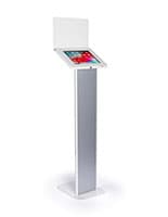 Silver and white iPad panel kiosk  for iPad Pro 12.9" and Surface Pro 3 - 6