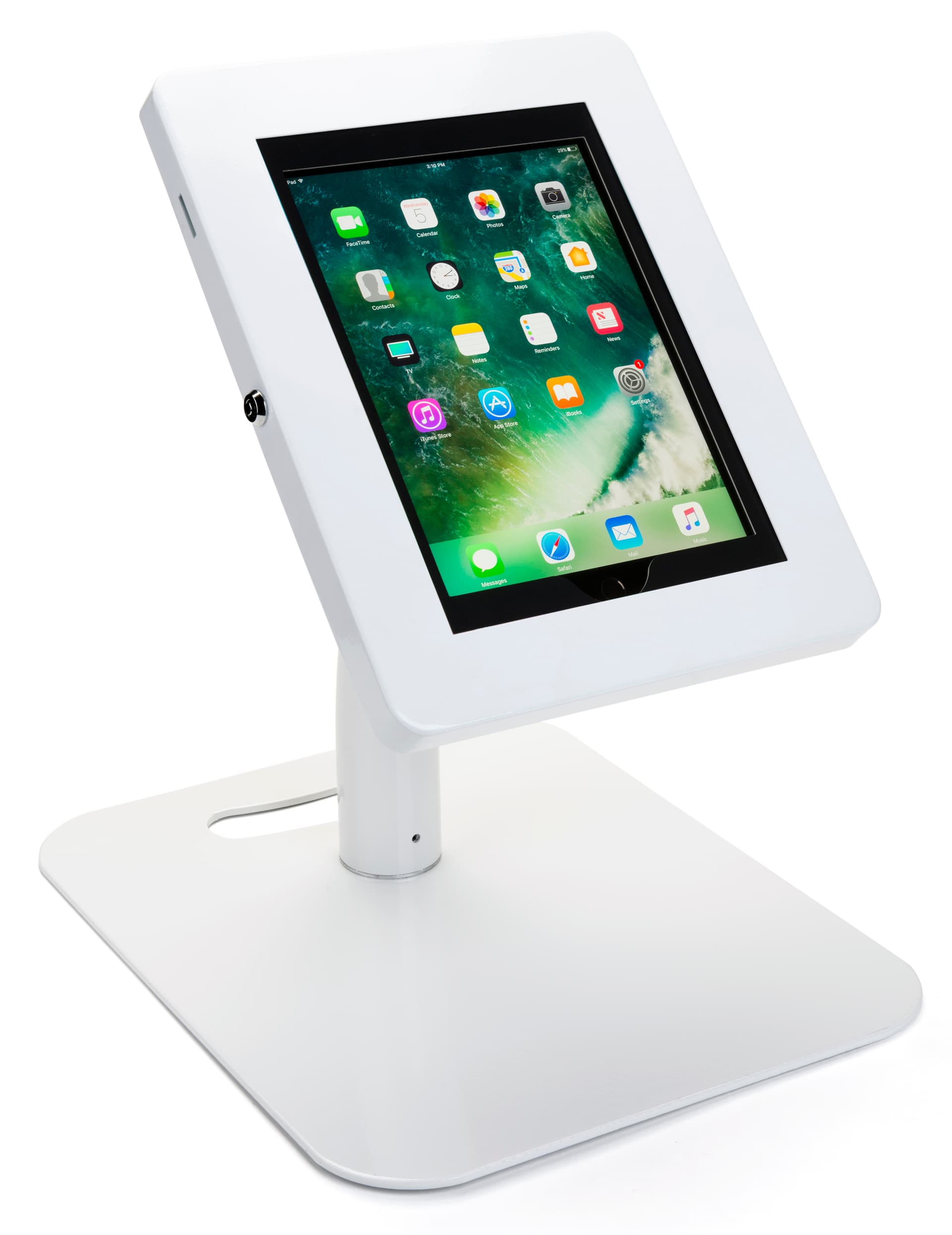 Custom Branded Tablet Security Stand Shown at Counter Height
