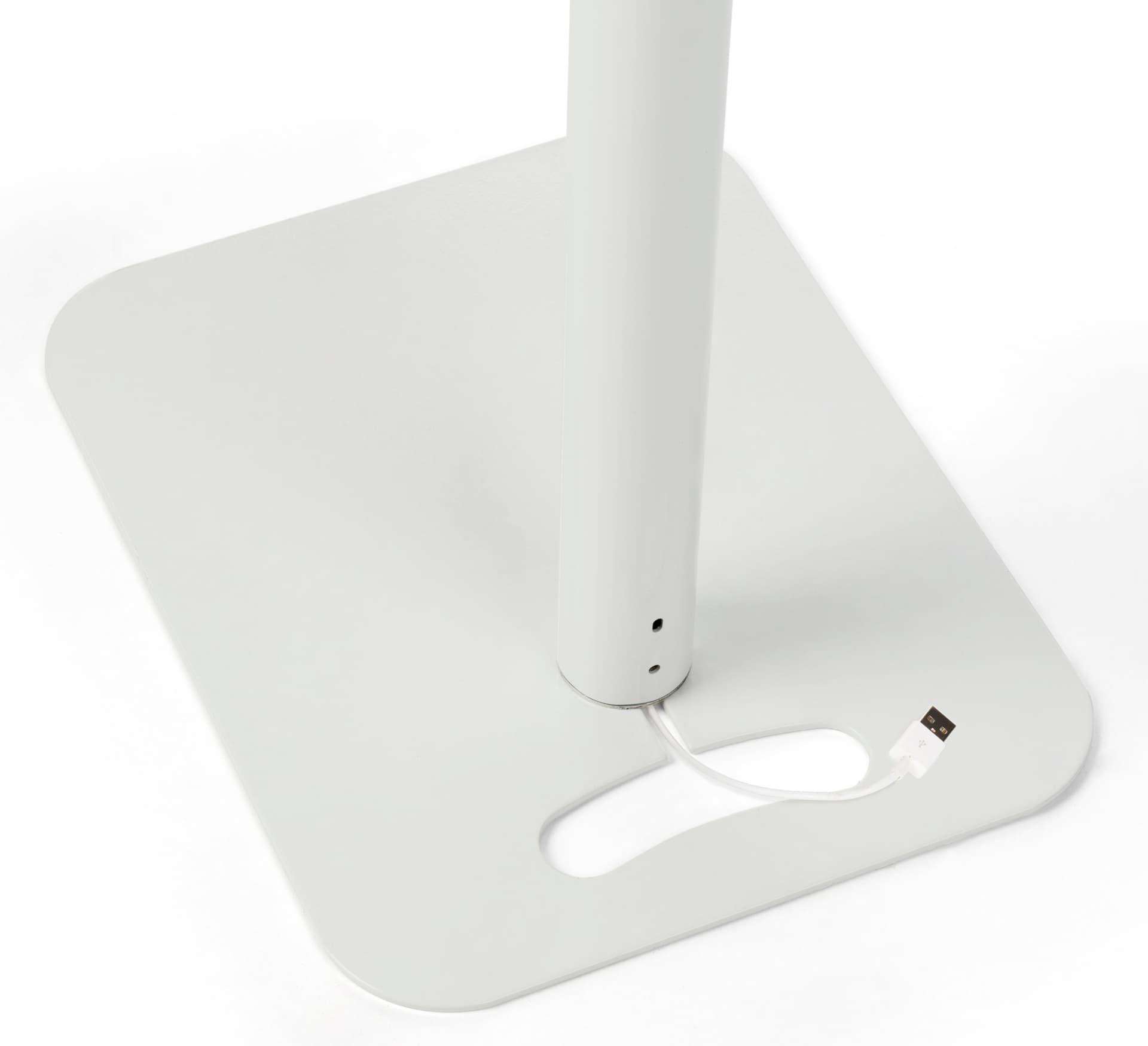 Floor to Counter Tamper-Proof Tablet Holder with Cable Management