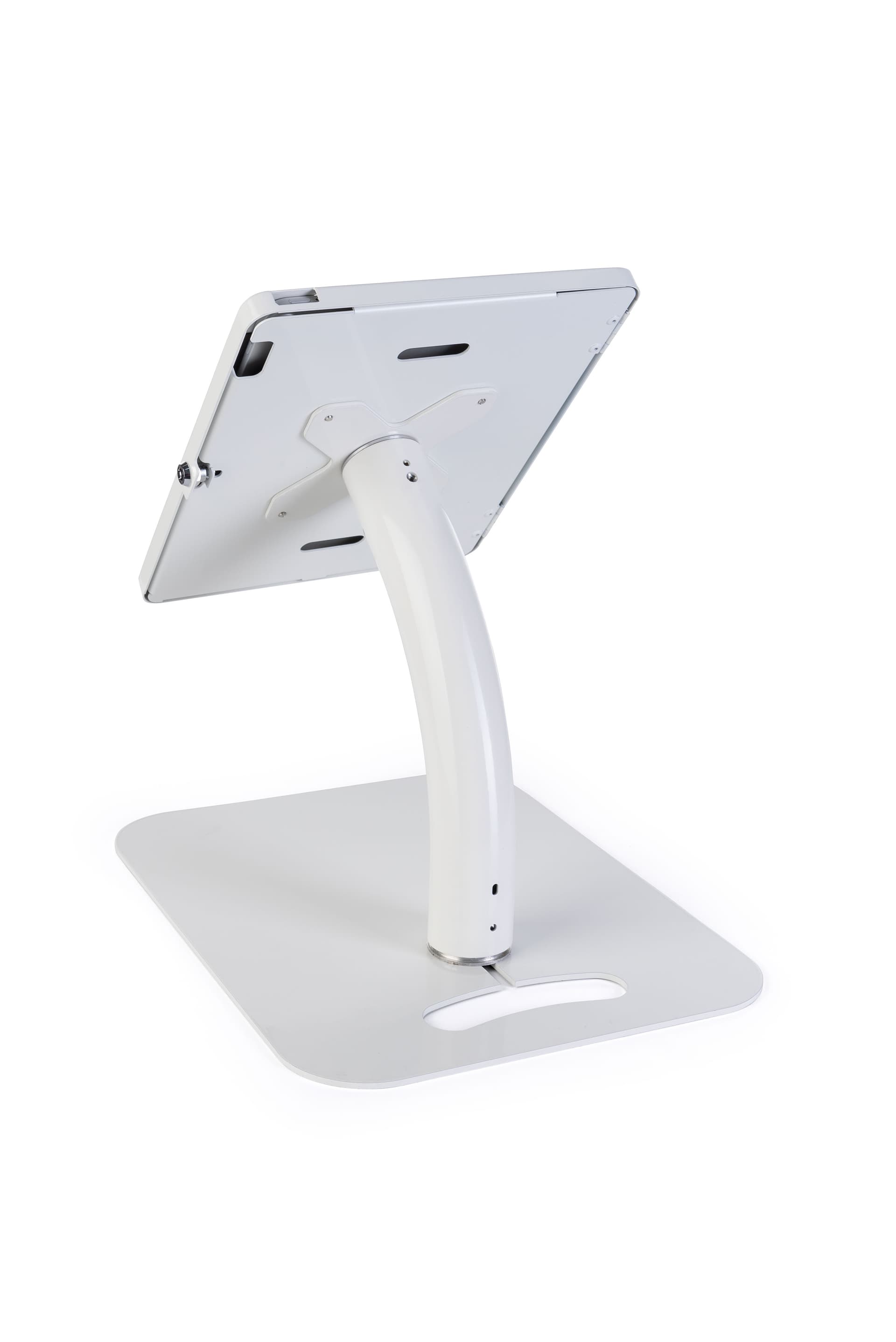 Adjustable 12.9 iPad pro stand with gooseneck arm pole 