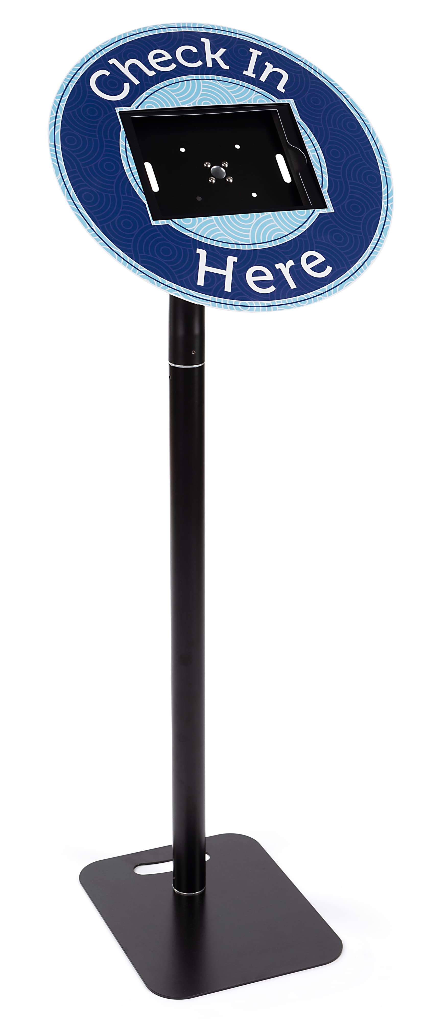 20.25 inch x 17.5 inch custom printed tablet enclosure signage with single-sided printing 