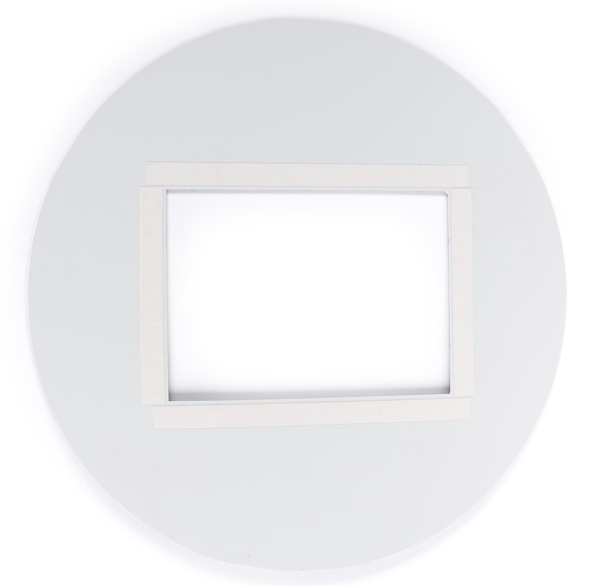 20.25 inch x 17.5 inch custom printed tablet enclosure signage with double-sided tape 