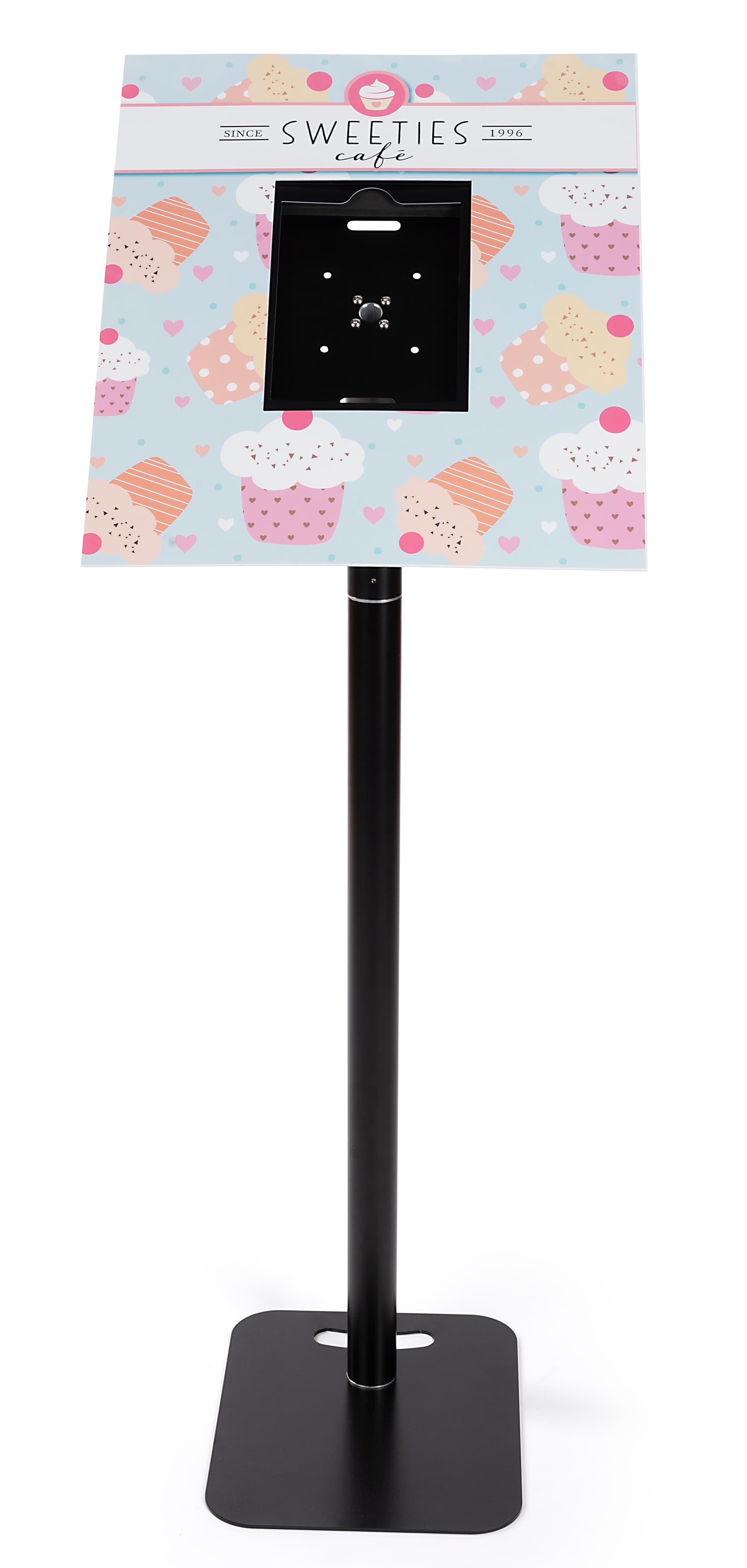 17.5 inch x 20.25 inch personalized tablet enclosure graphic with .6 inch Styrene 