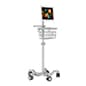 BOSSTAB iPad Medical Cart with Locking Enclosure, Basket, Locking Wheels