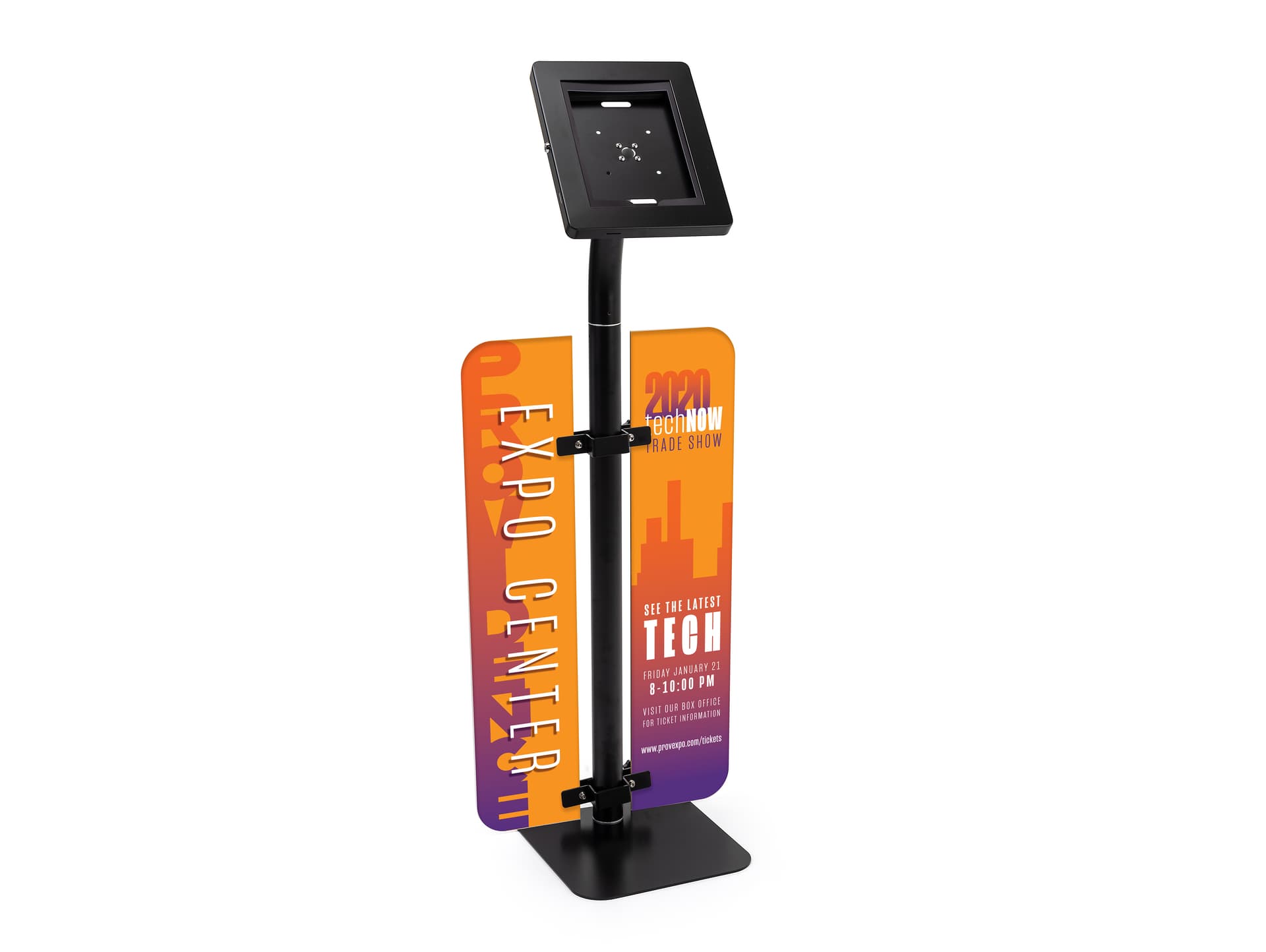  Double sided tablet stand graphics