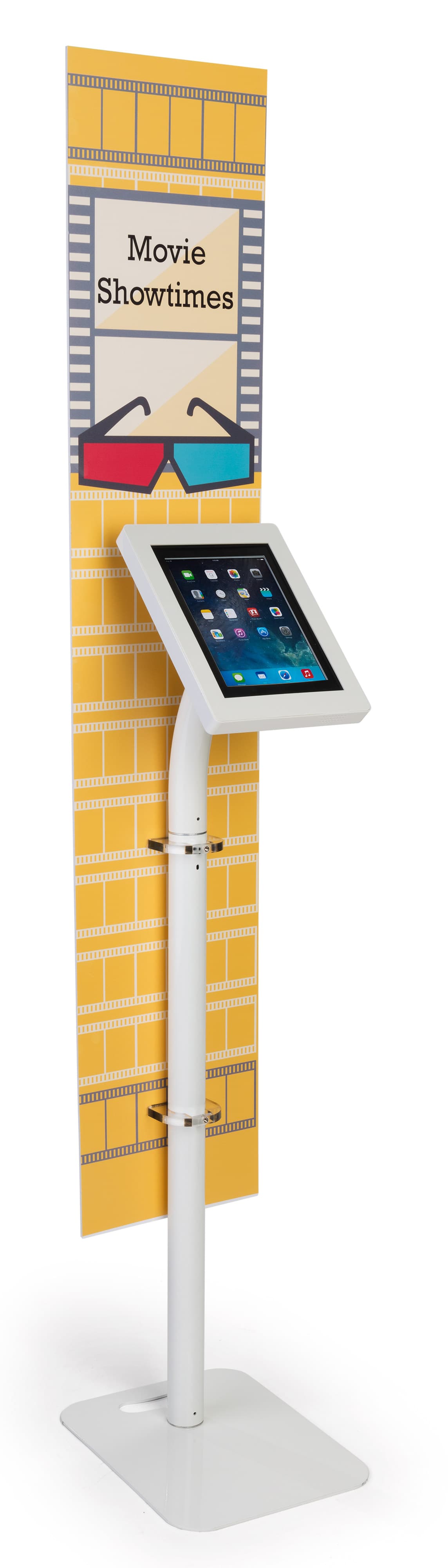 iPad foam board banner floor stand with custom graphics