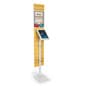 iPad Tablet Stand with 12 x 60 Custom Banner - White