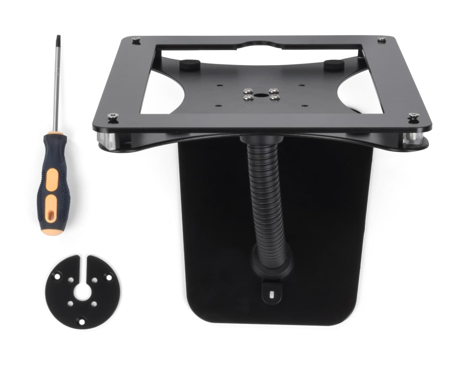 Gooseneck tablet mount holder for iPad with all hardware included