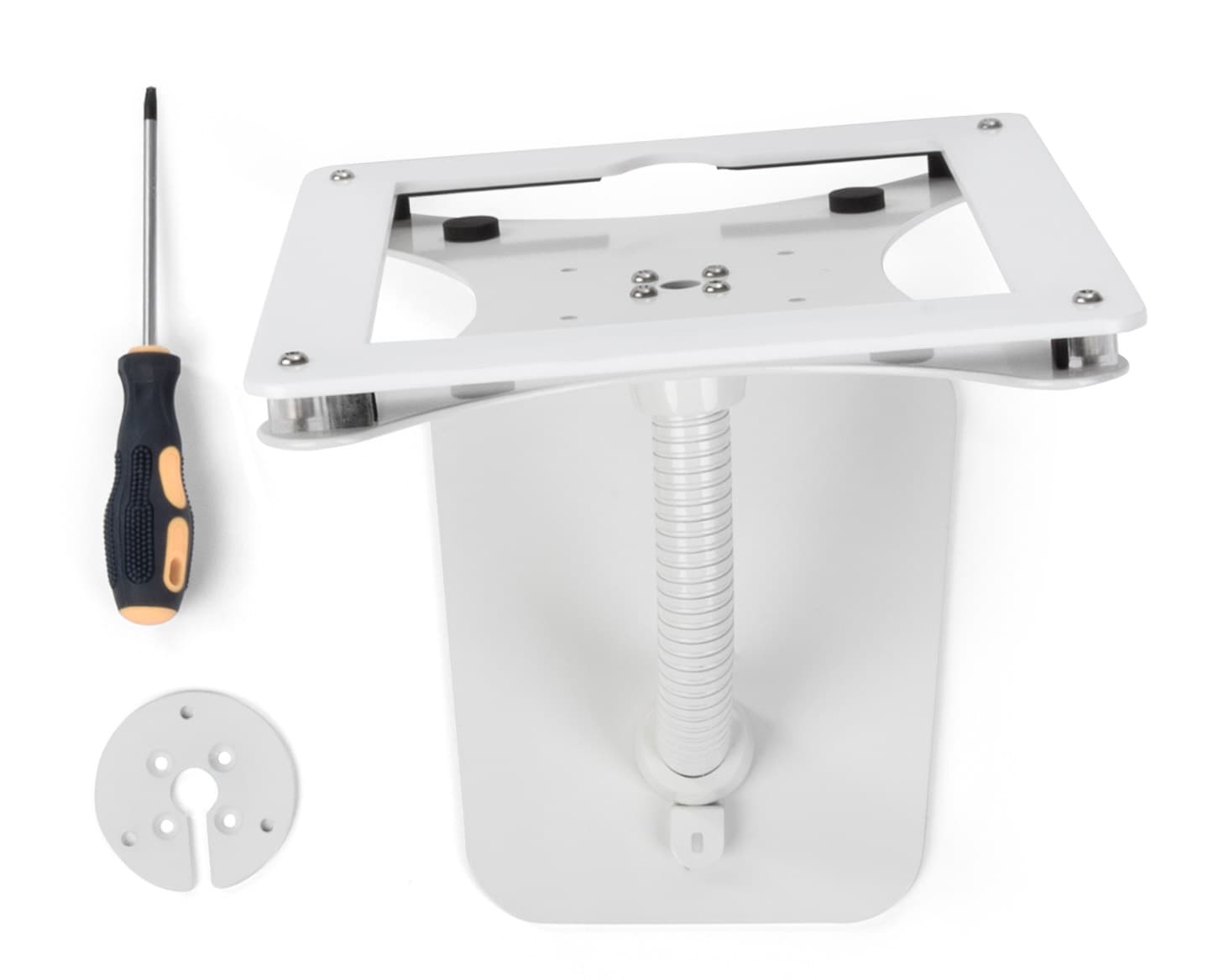 Multi-configuration flexible tablet mount holder for iPad