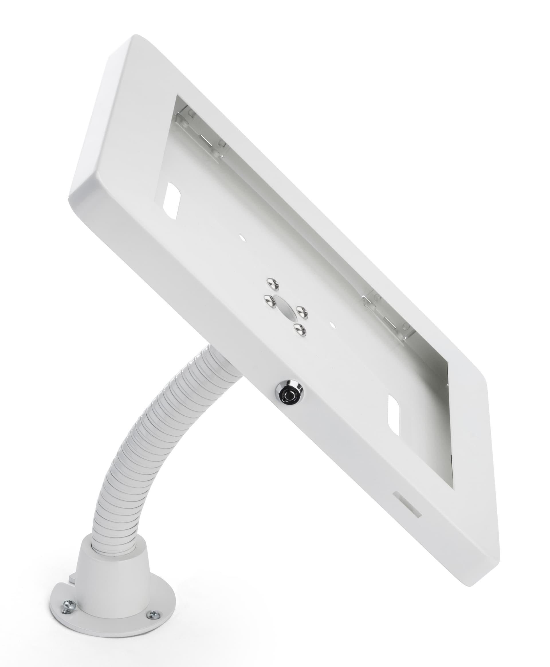 Anti-theft multi-mount iPad tablet stand with permanent base installation option