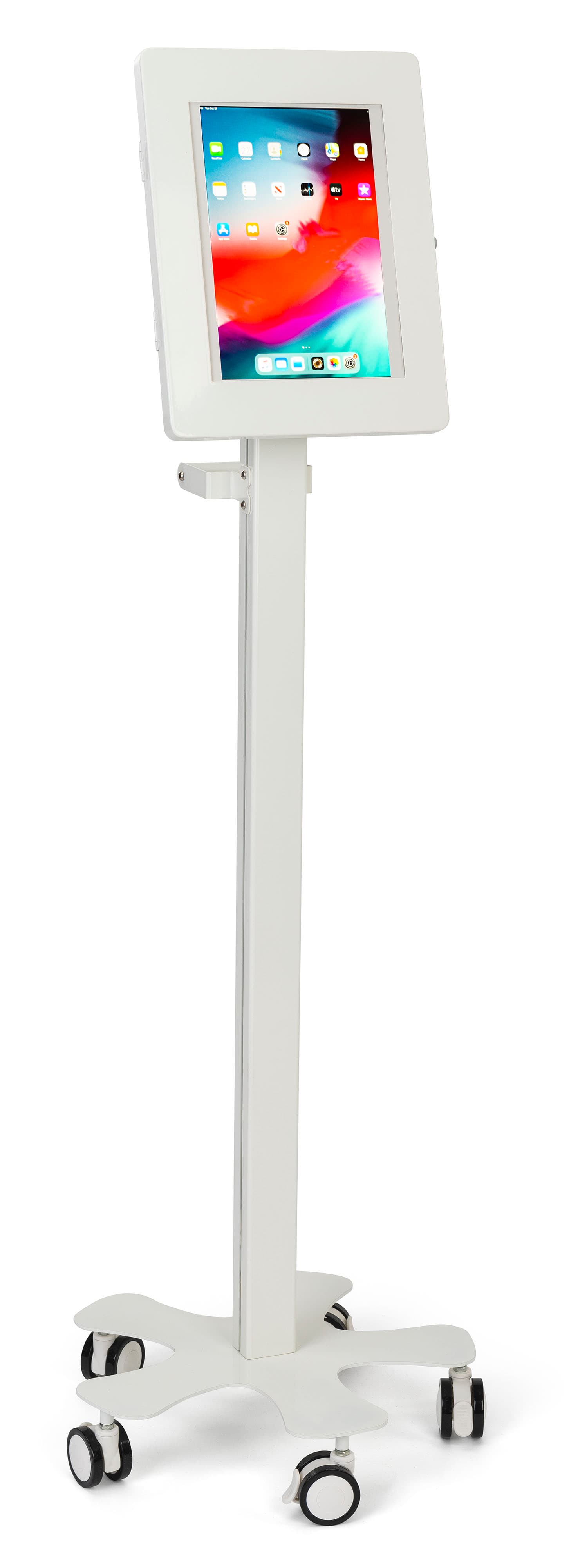 Steel tablet mount medical rolling cart 