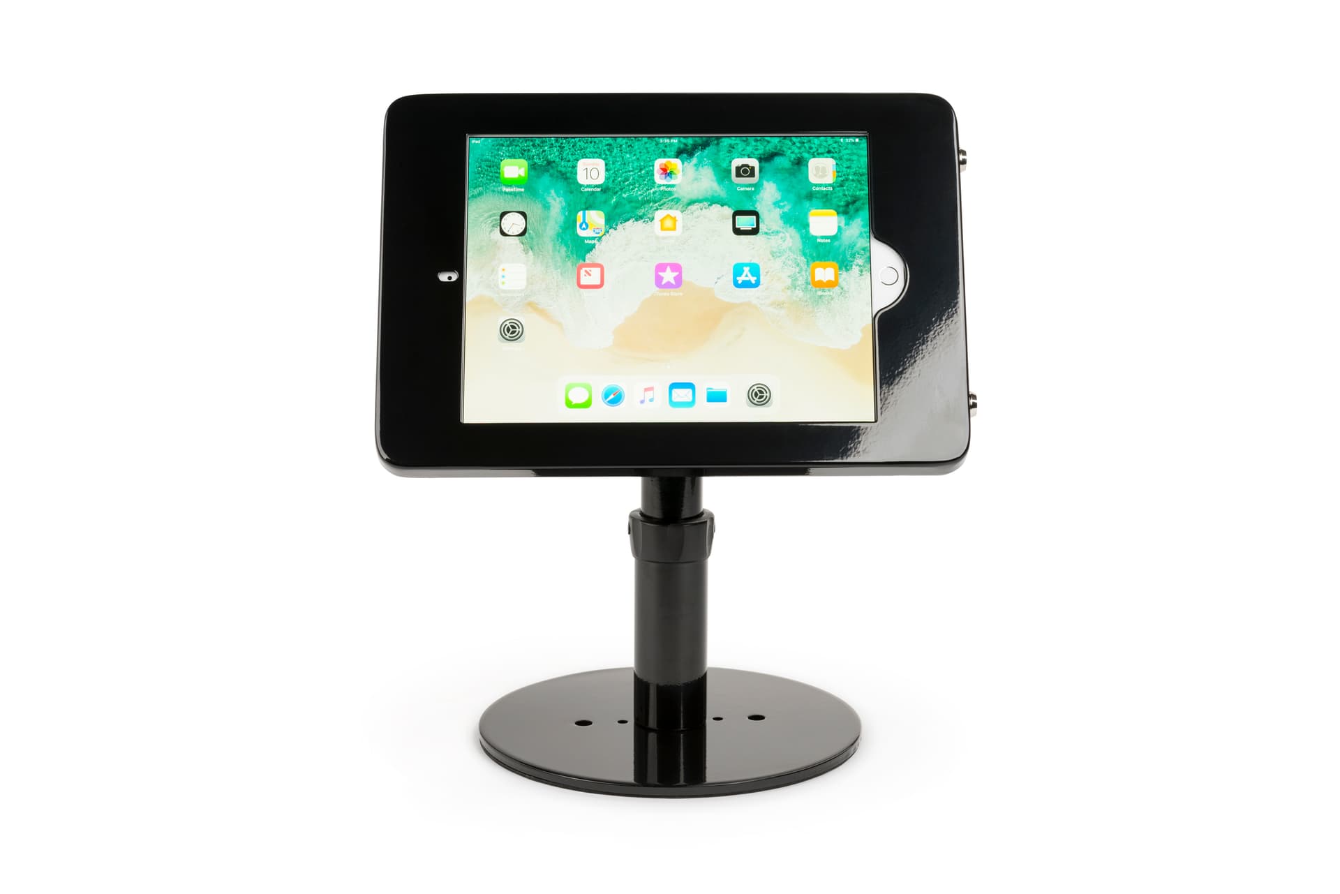 Countertop iPad Pro tablet stand in landscape mode