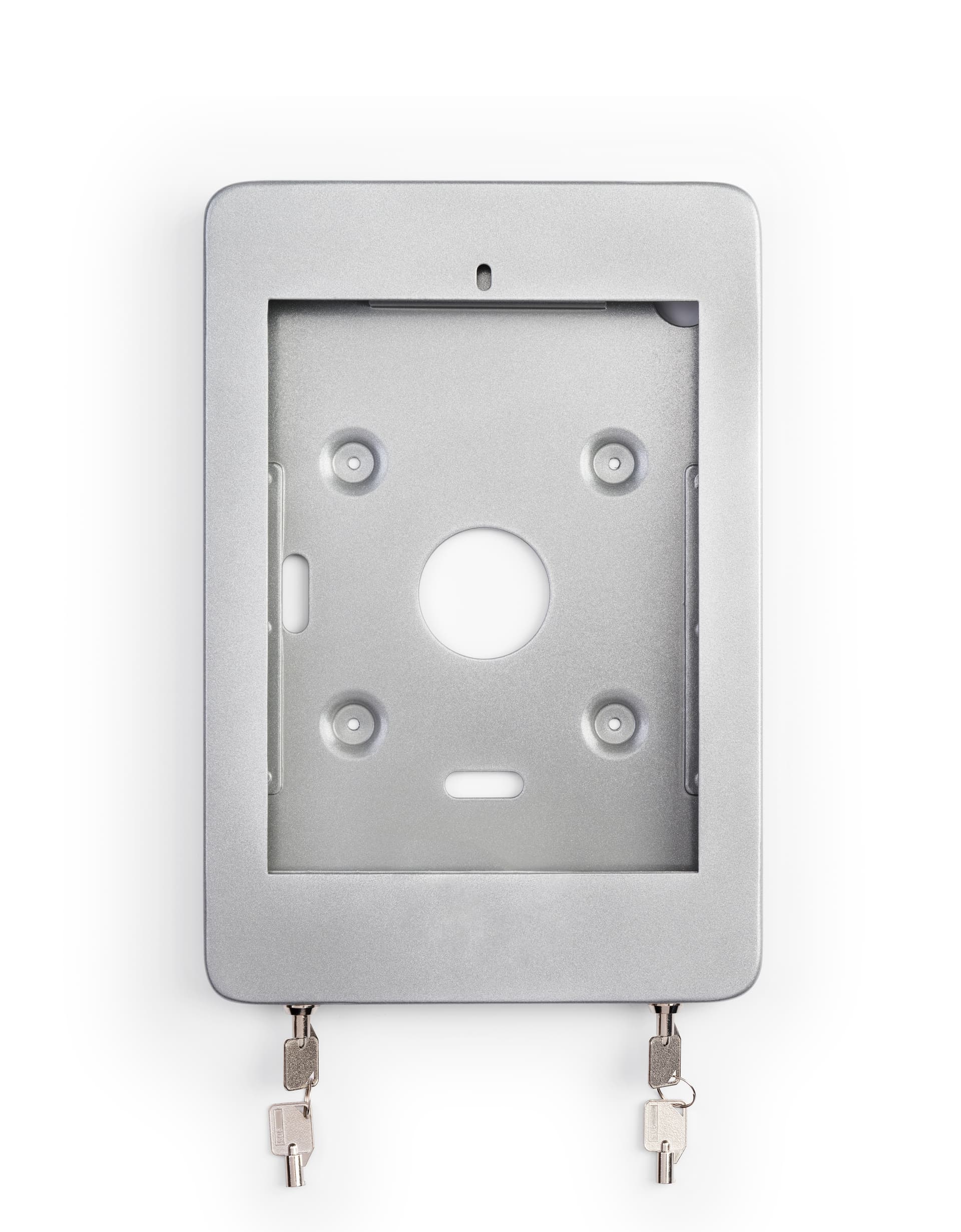 Countertop locking iPad Pro tablet holder with secured enclosure