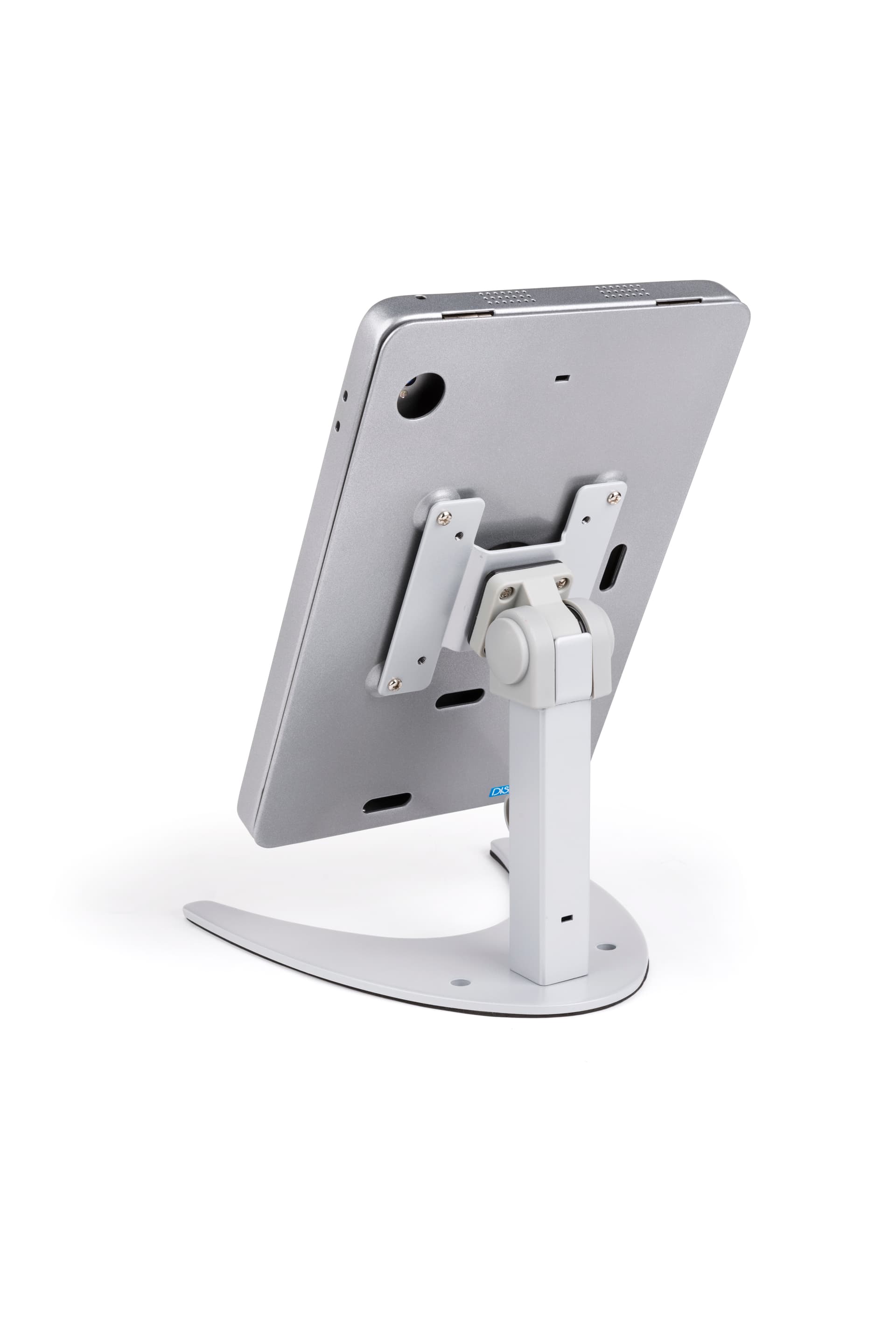 Countertop iPad Pro tablet holder stand with tilting bracket