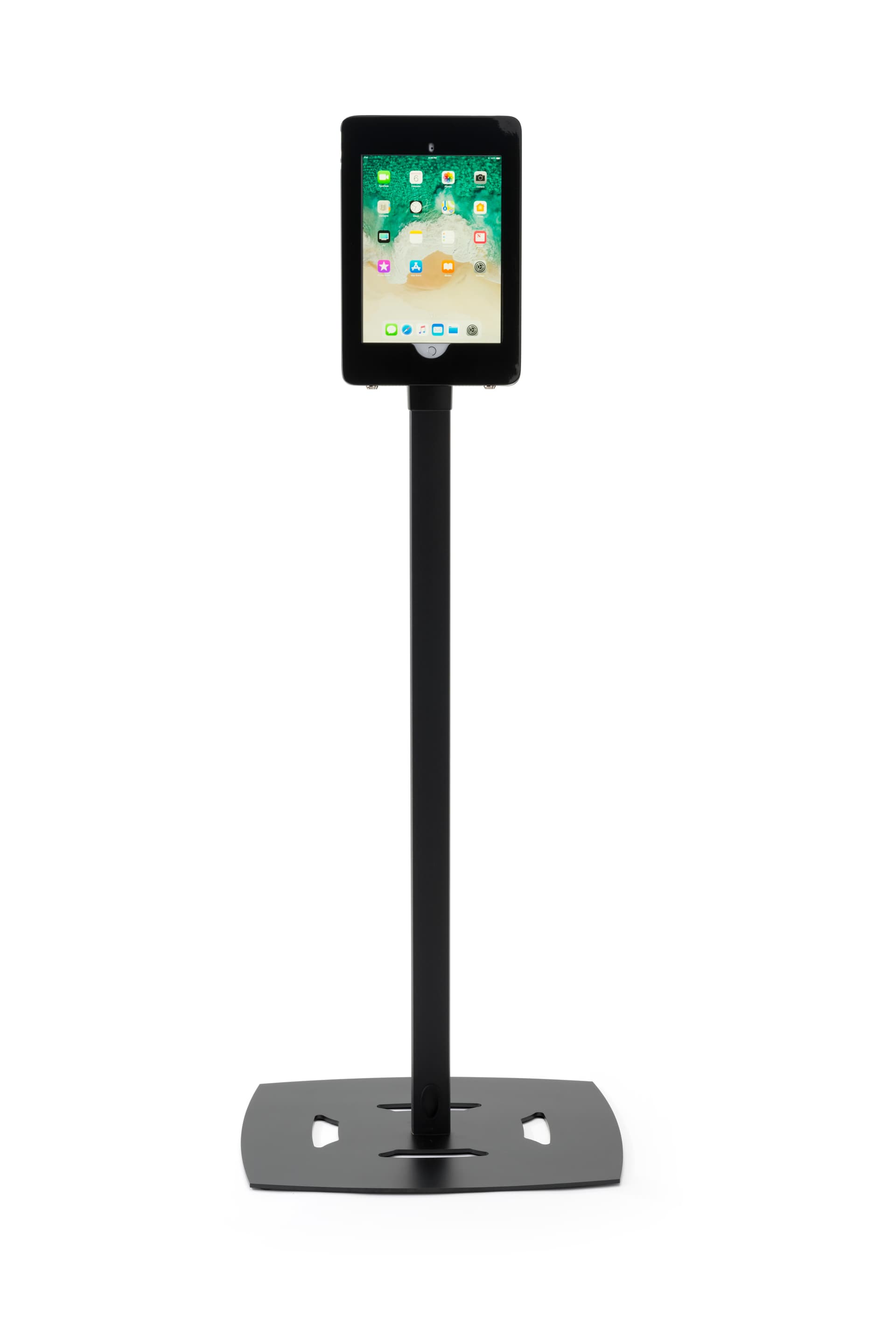 iPad Pro freestanding floor stand in portrait orientation